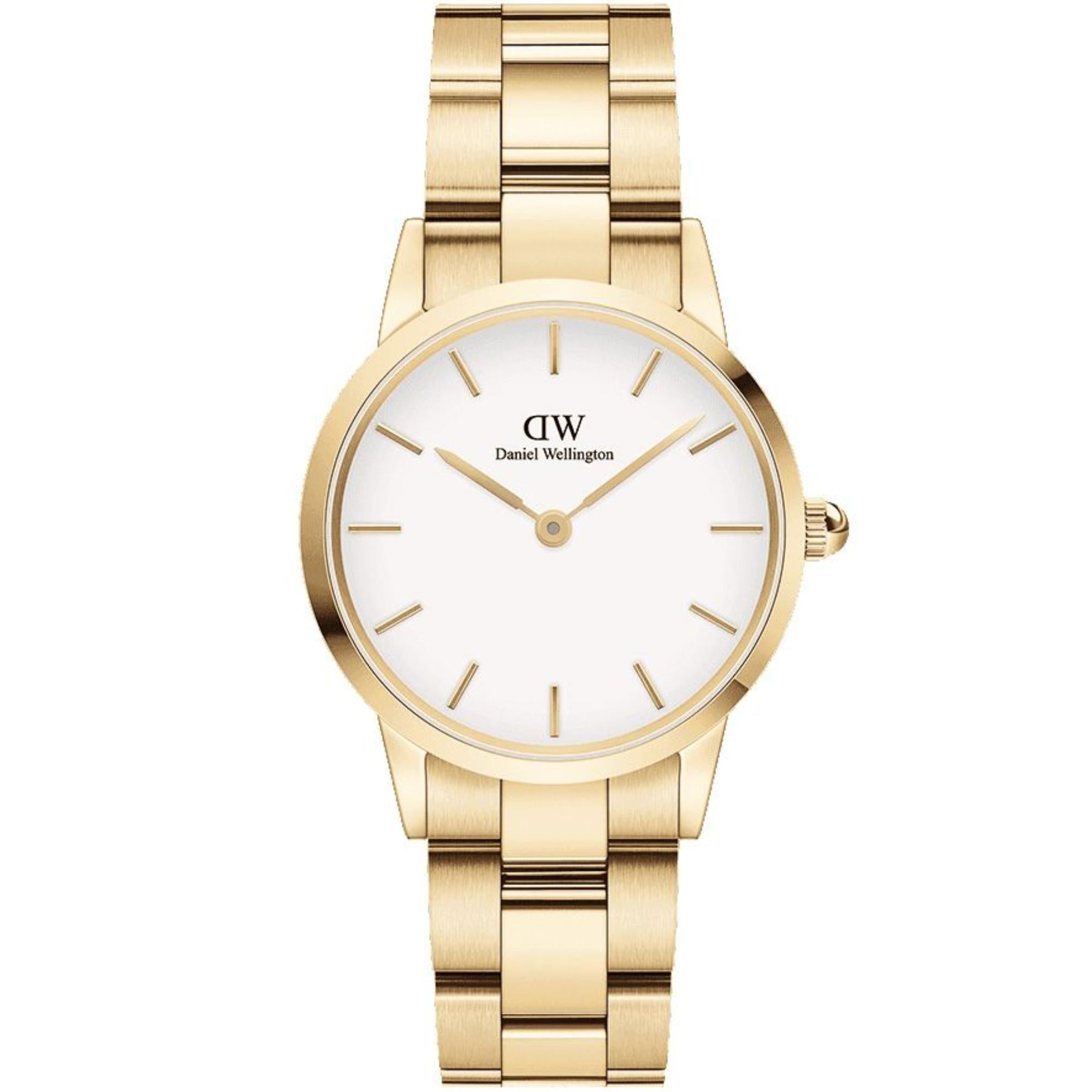 Daniel Wellington Iconic Link Gold White Dial Women’s Watch DW00100567