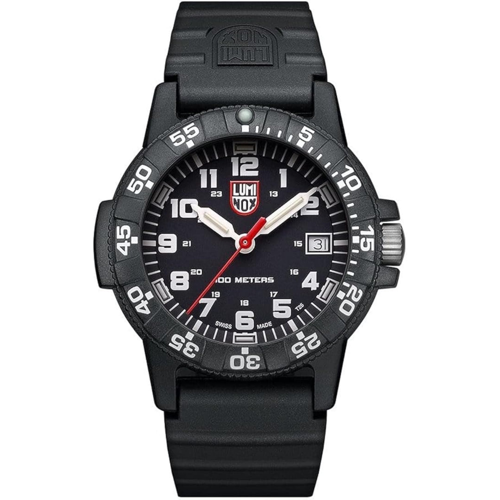 Luminox Sea Turtle Series 0300 Black CARBONOX Black Dial Silicone Strap Unisex Watch XS.0301.L