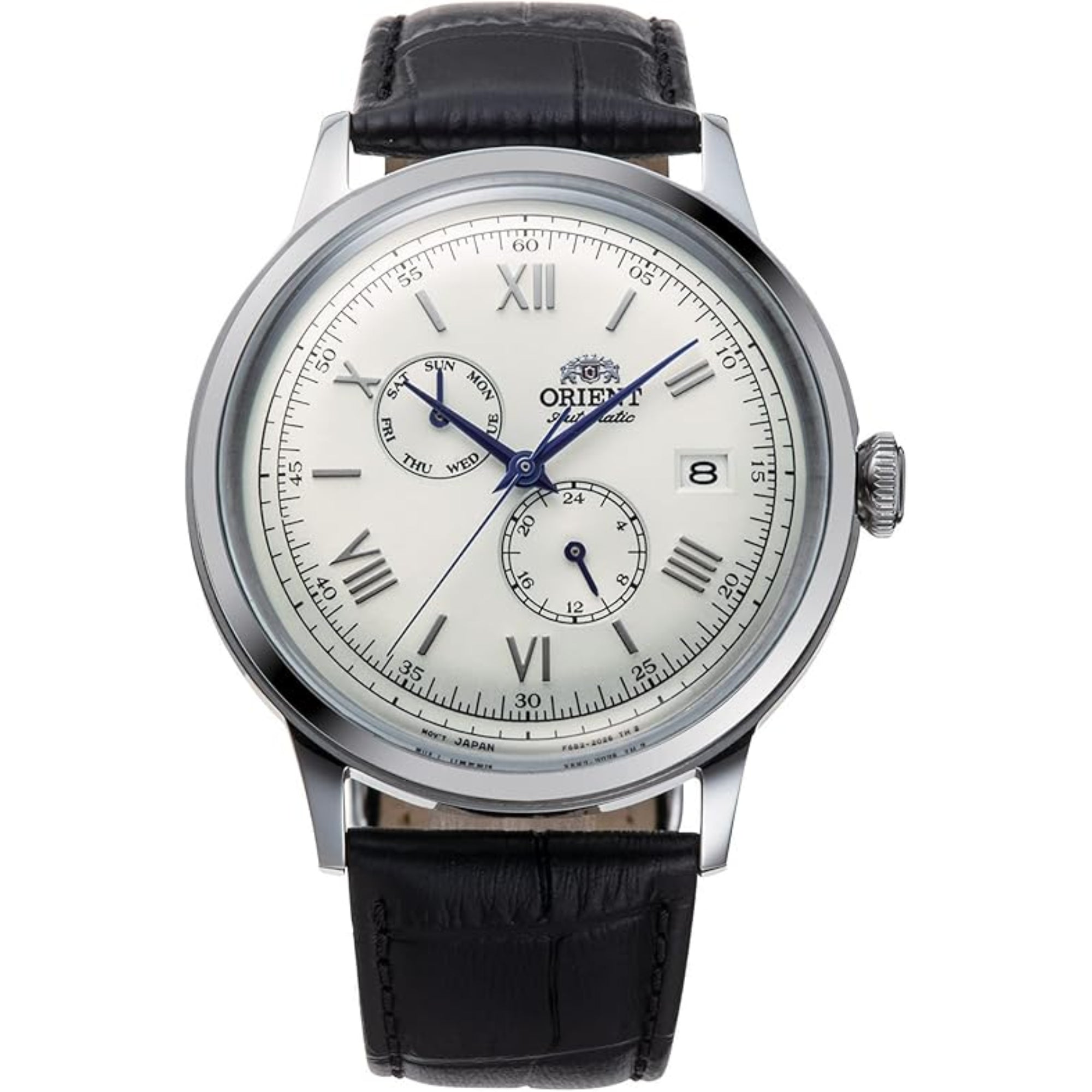 Orient Bambino Automatic Day-Date White Dial Men’s Watch RA-AK0701S10B