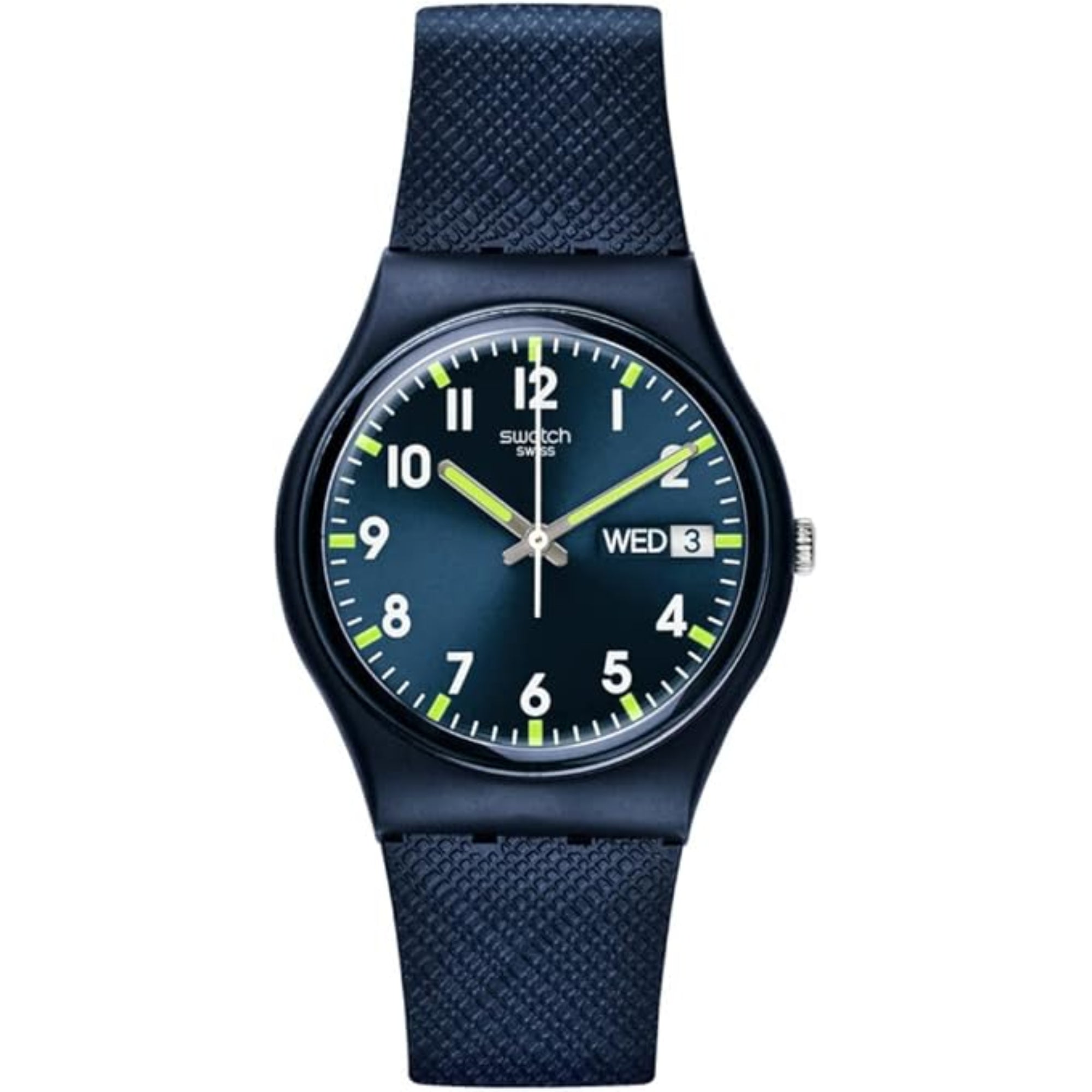 Swatch Sir Case Blue Dial Men's Watch SO28N702