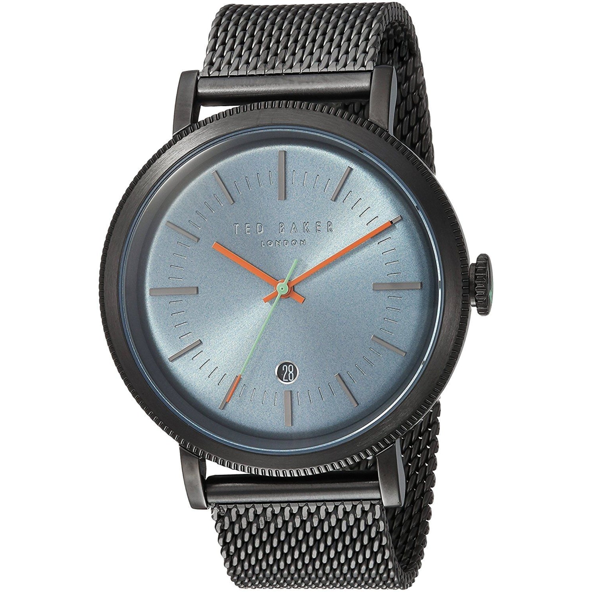 Ted Baker Connor Blue Dial Black Mesh Bracelet Men's Watch TE15062008