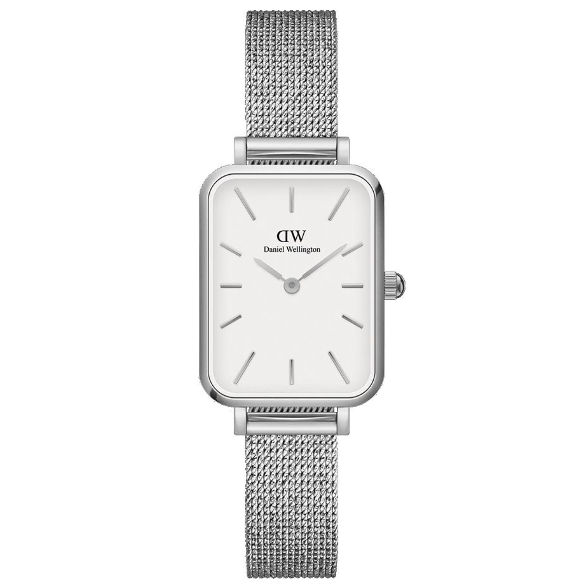Daniel Wellington Quadro Pressed White Dial Women’s Watch DW00100438