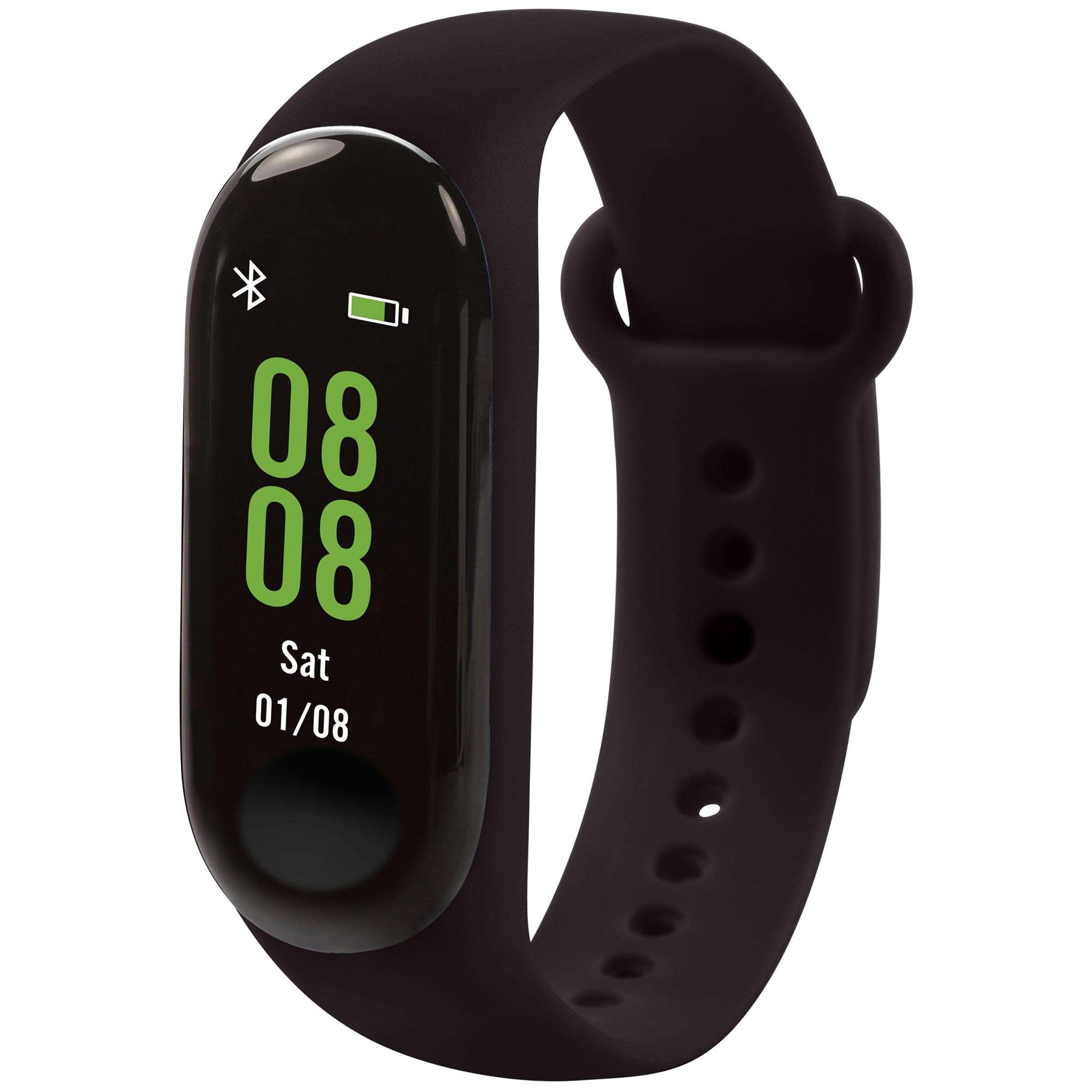 Reflex Active Series 01 Quartz Black Dial Black Silicone Strap Ladies Smartwatch RA01-2001
