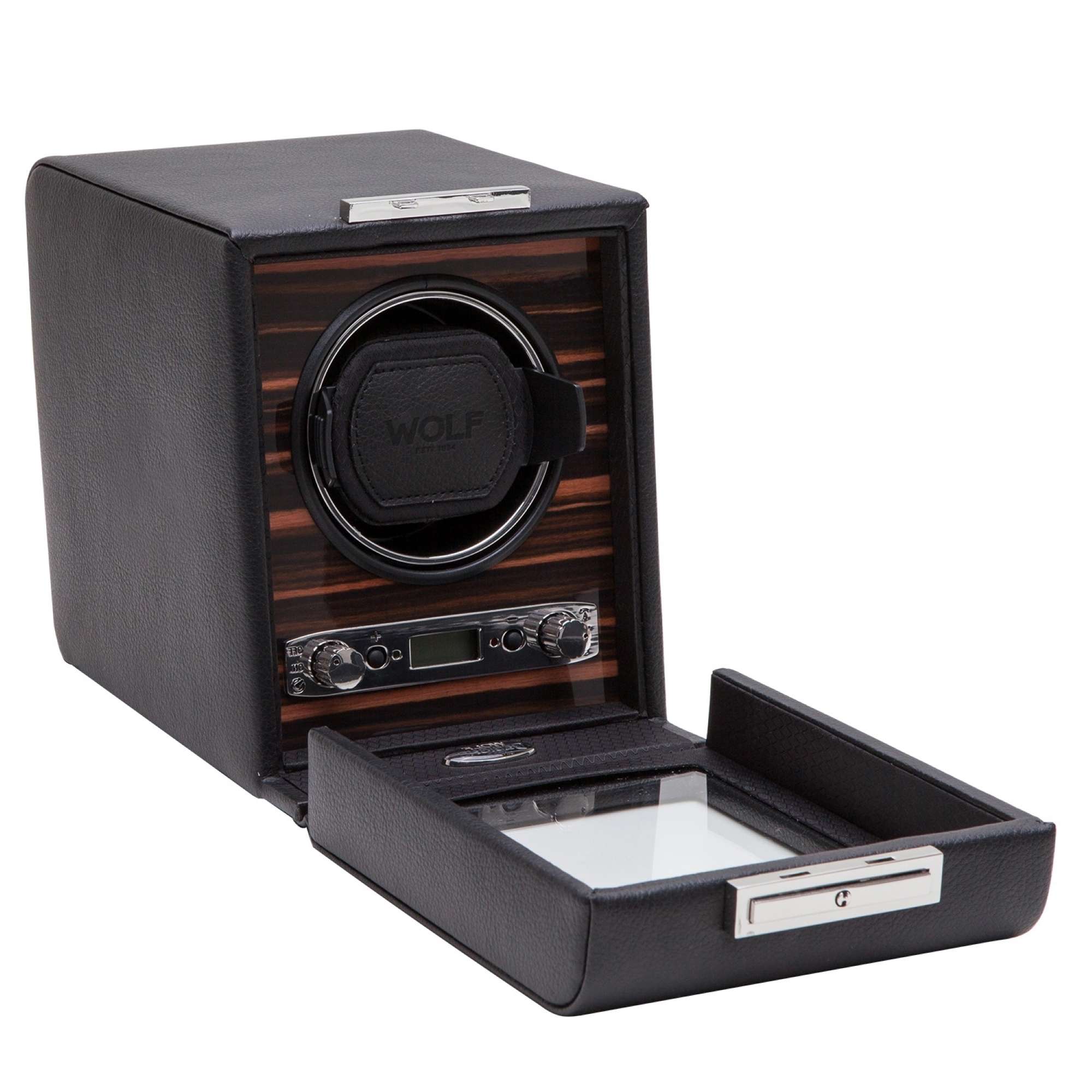 WOLF Roadster Ebony Macassar Single Watch Winder 457056