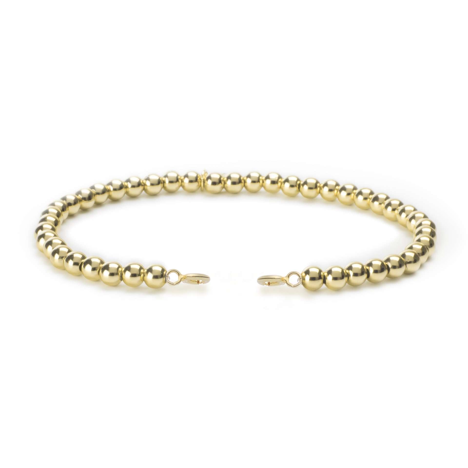 Sparkling Jewels Orbit Pendant Bracelet, Gold - 4MM
