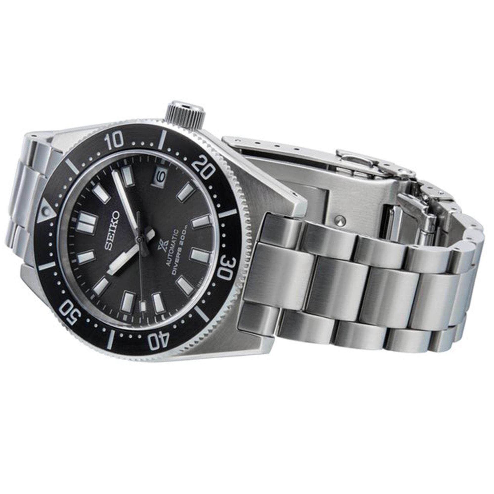 Seiko Prospex '1965 Diver's Recreation' Automatic Grey Dial Stainless Steel Men's Watch SPB143J1
