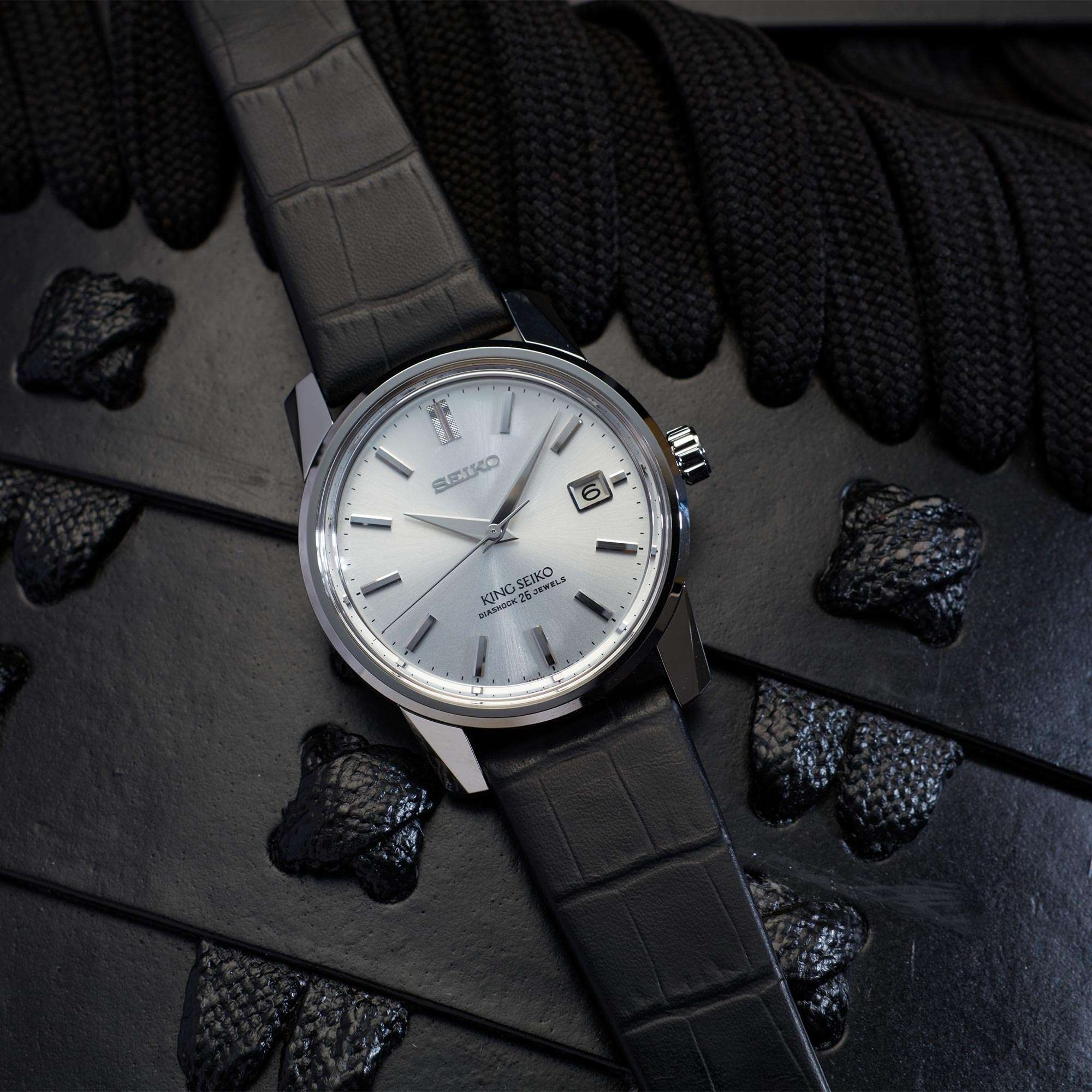 Seiko 'King Seiko' KSK Reissue 140th Anniversary Limited Edition Automatic Silver Dial Men's Watch SJE083J1