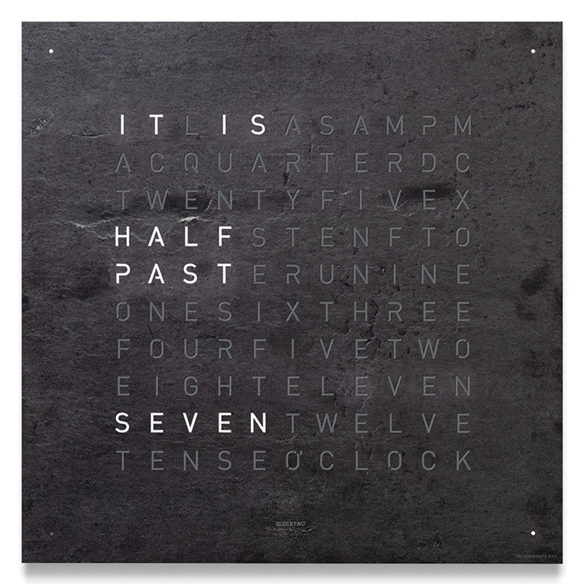 QLOCKTWO Classic Wall Clock Creator's Edition FCENMM