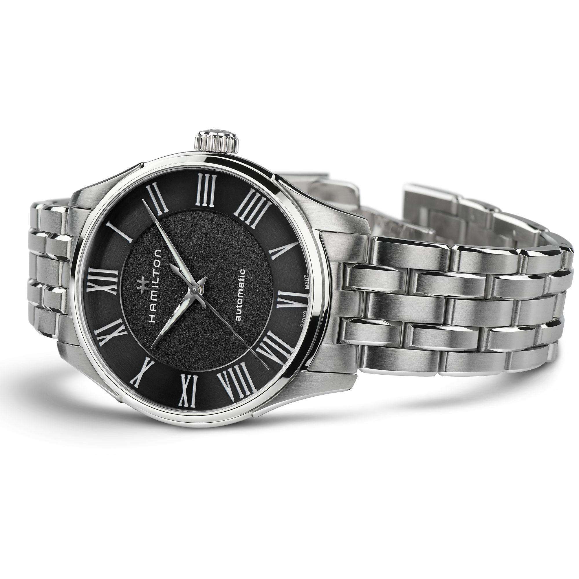 Hamilton Jazzmaster Automatic Black Dial Stainless Steel Bracelet Men's Watch H42535130