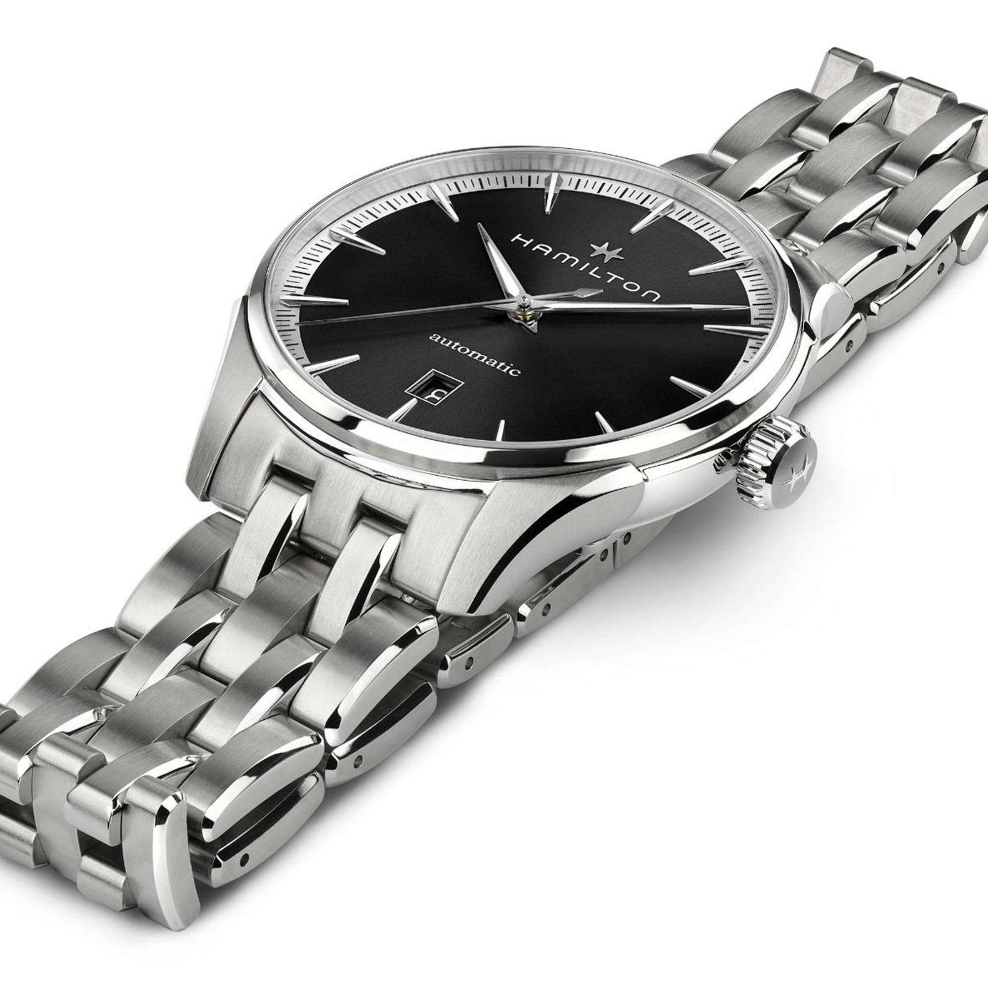 Hamilton Jazzmaster Automatic Black Dial Stainless Steel Bracelet Men's Watch H32475130