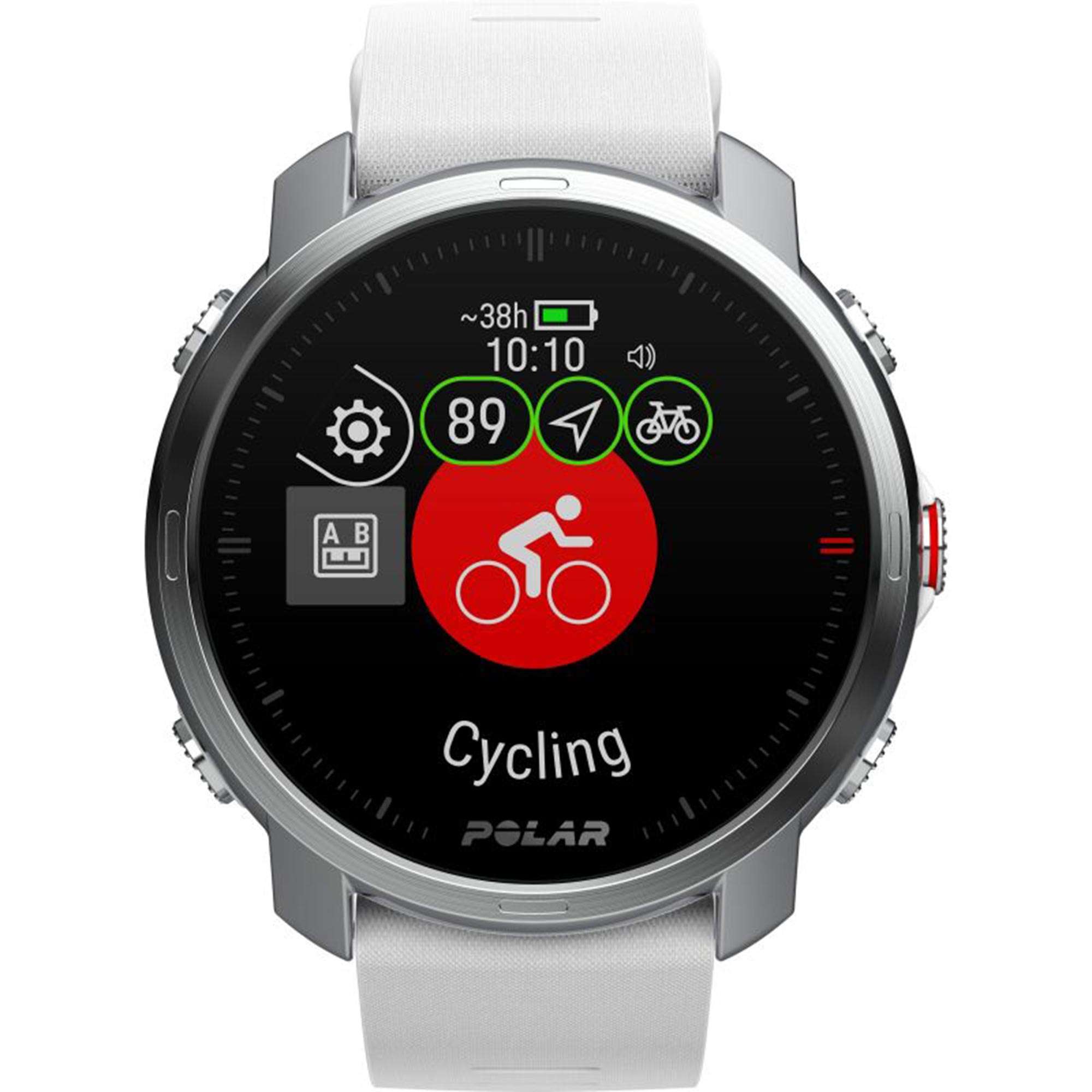 Polar Grit X Quartz Digital Dial White Rubber Strap Smartwatch 90081735