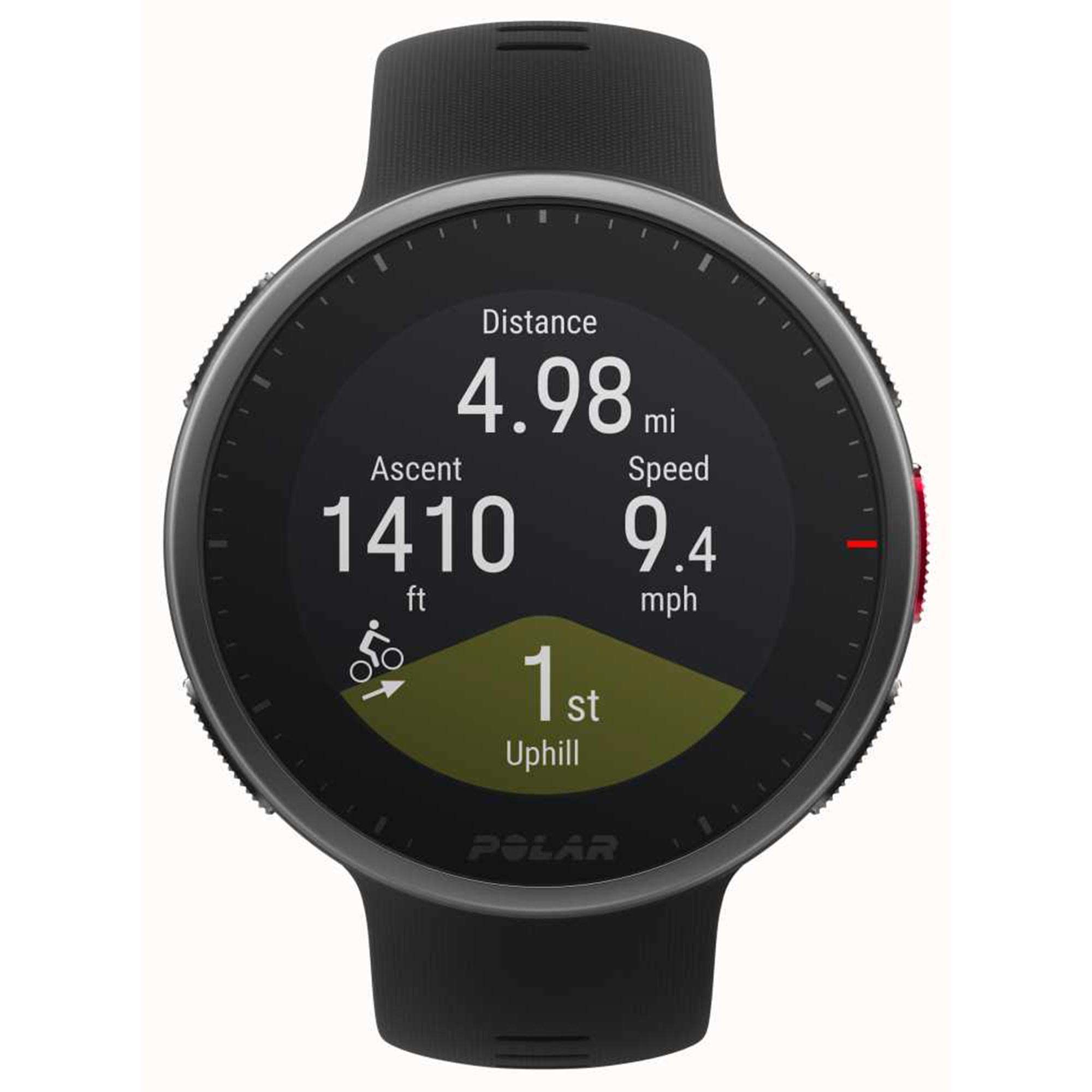 Polar Vantage V2 H10 HR Sensor Quartz Digital Dial Black Rubber Strap Smartwatch 90082711