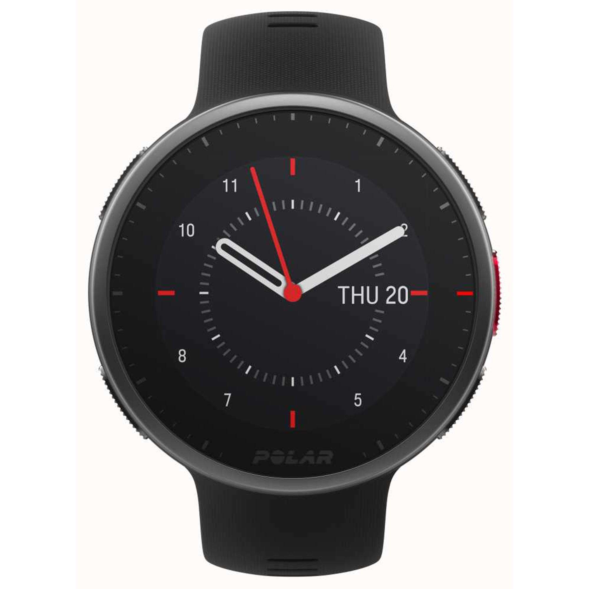 Polar Vantage V2 H10 HR Sensor Quartz Digital Dial Black Rubber Strap Smartwatch 90082711