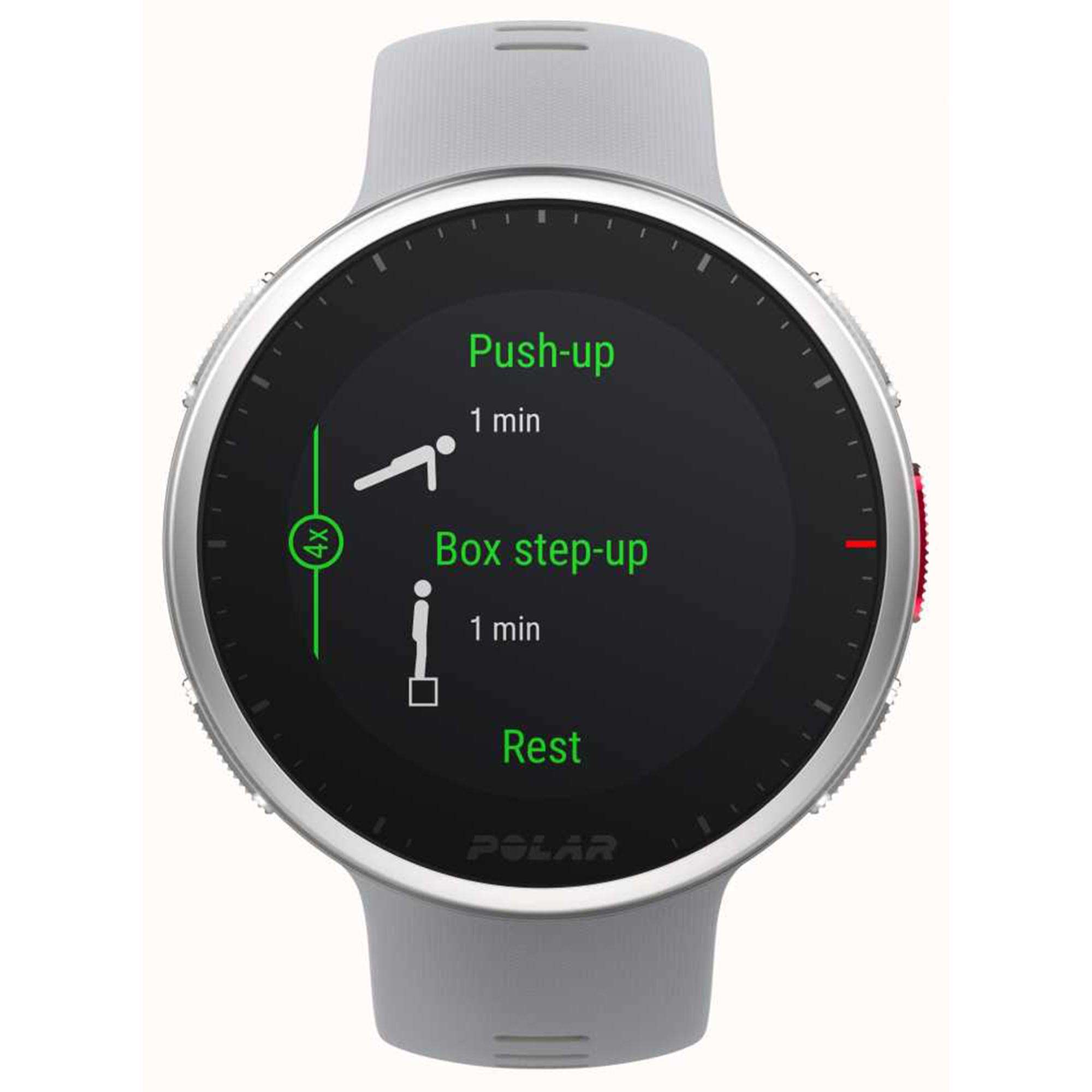 Polar Vantage V2 H10 HR Sensor Quartz Digital Dial Grey Rubber Strap Smartwatch 90083650