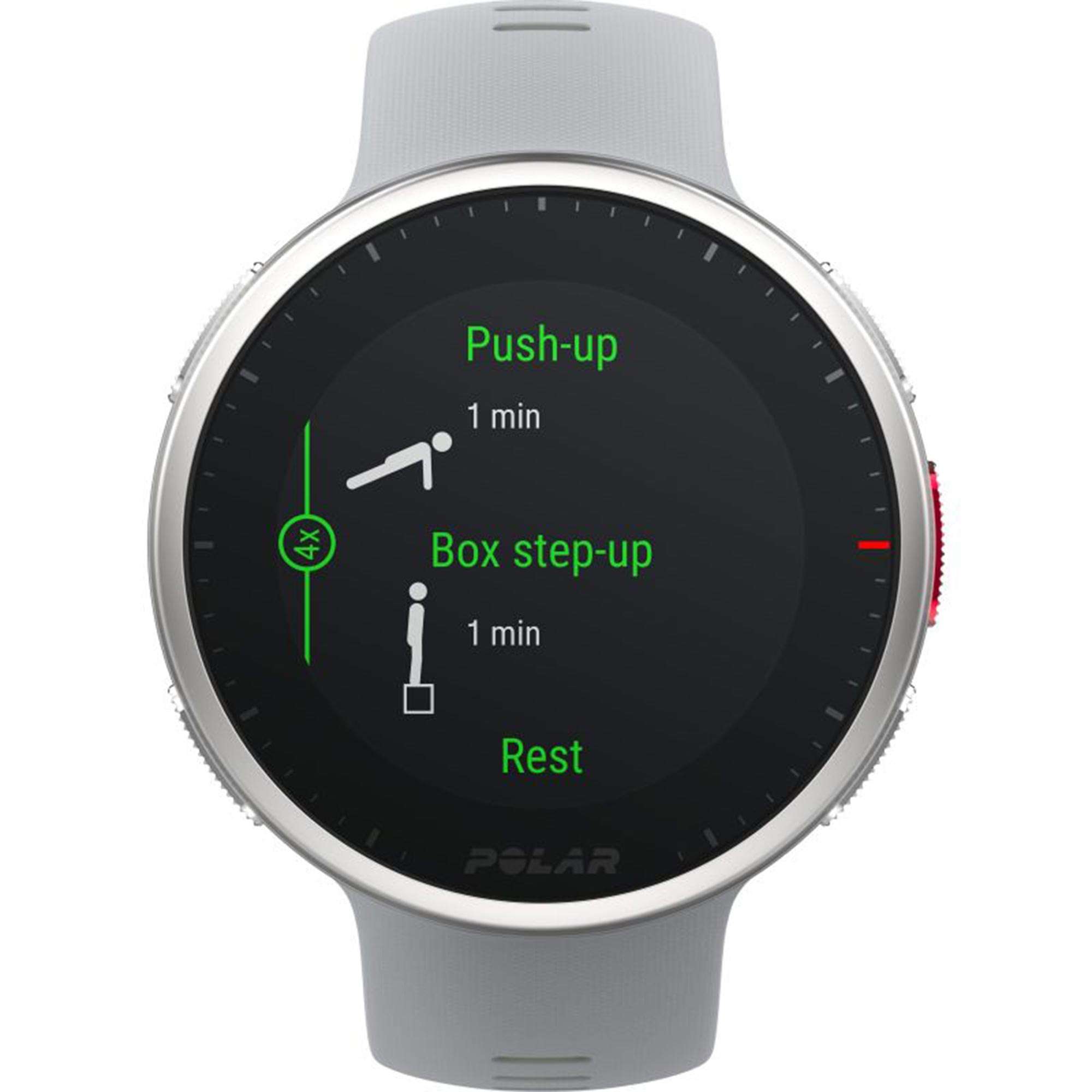 Polar Vantage V2 Quartz Digital Dial Grey Rubber Strap Smartwatch 90083651