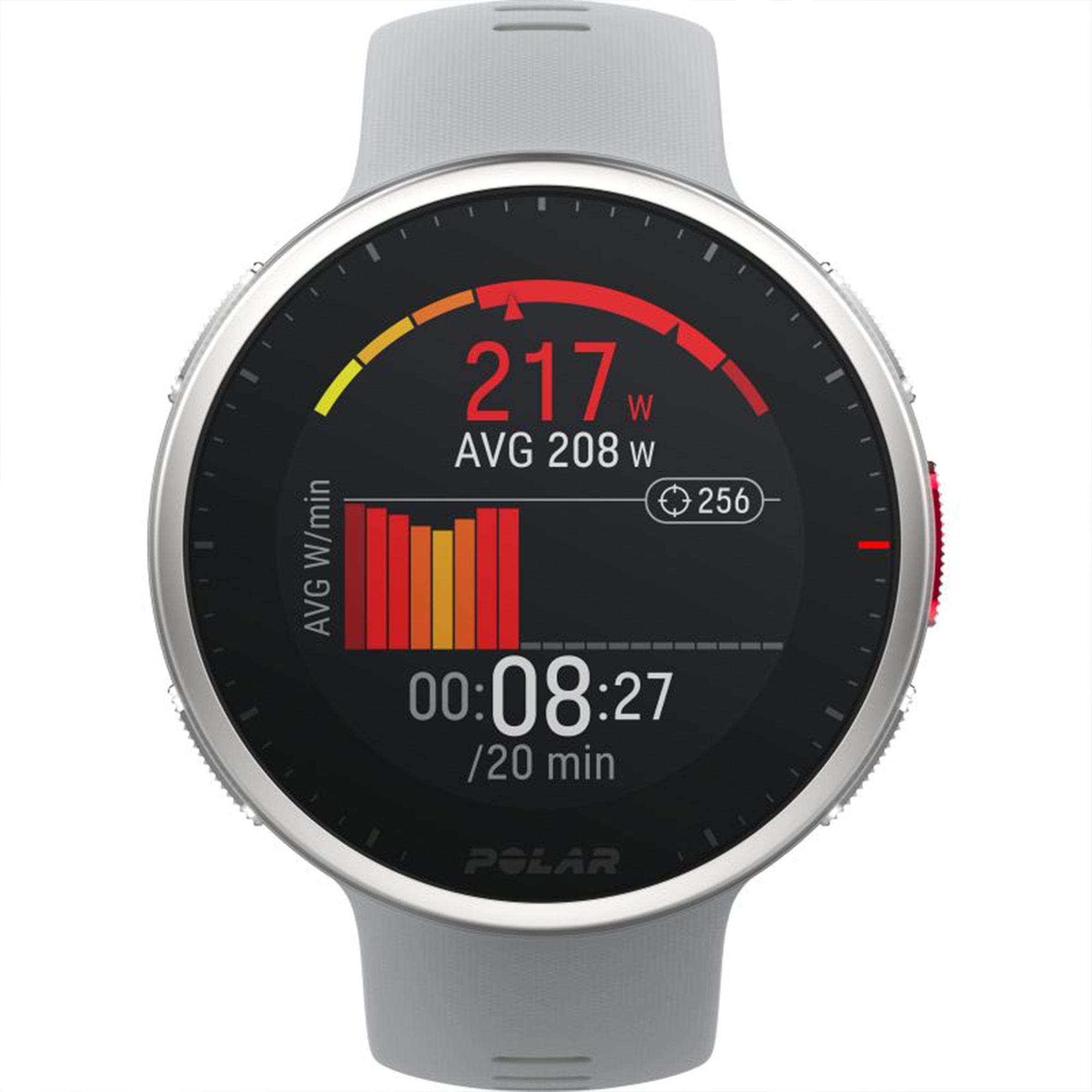 Polar Vantage V2 Quartz Digital Dial Grey Rubber Strap Smartwatch 90083651