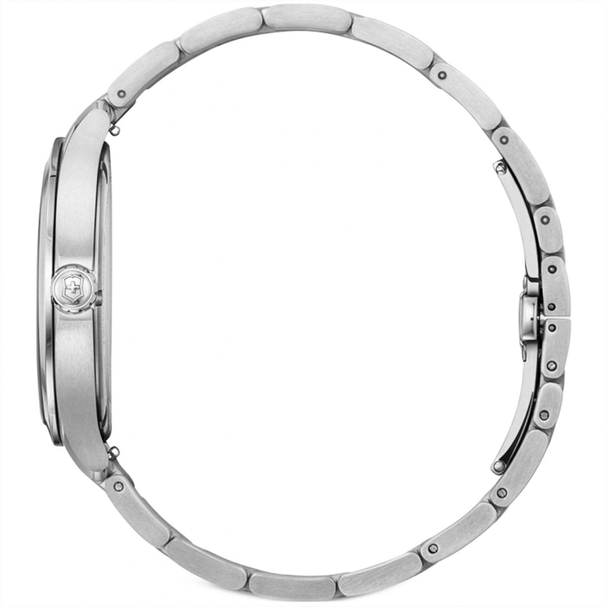 Victorinox Alliance Quartz Blue Dial Silver Stainless Steel Bracelet Men's Watch 241910