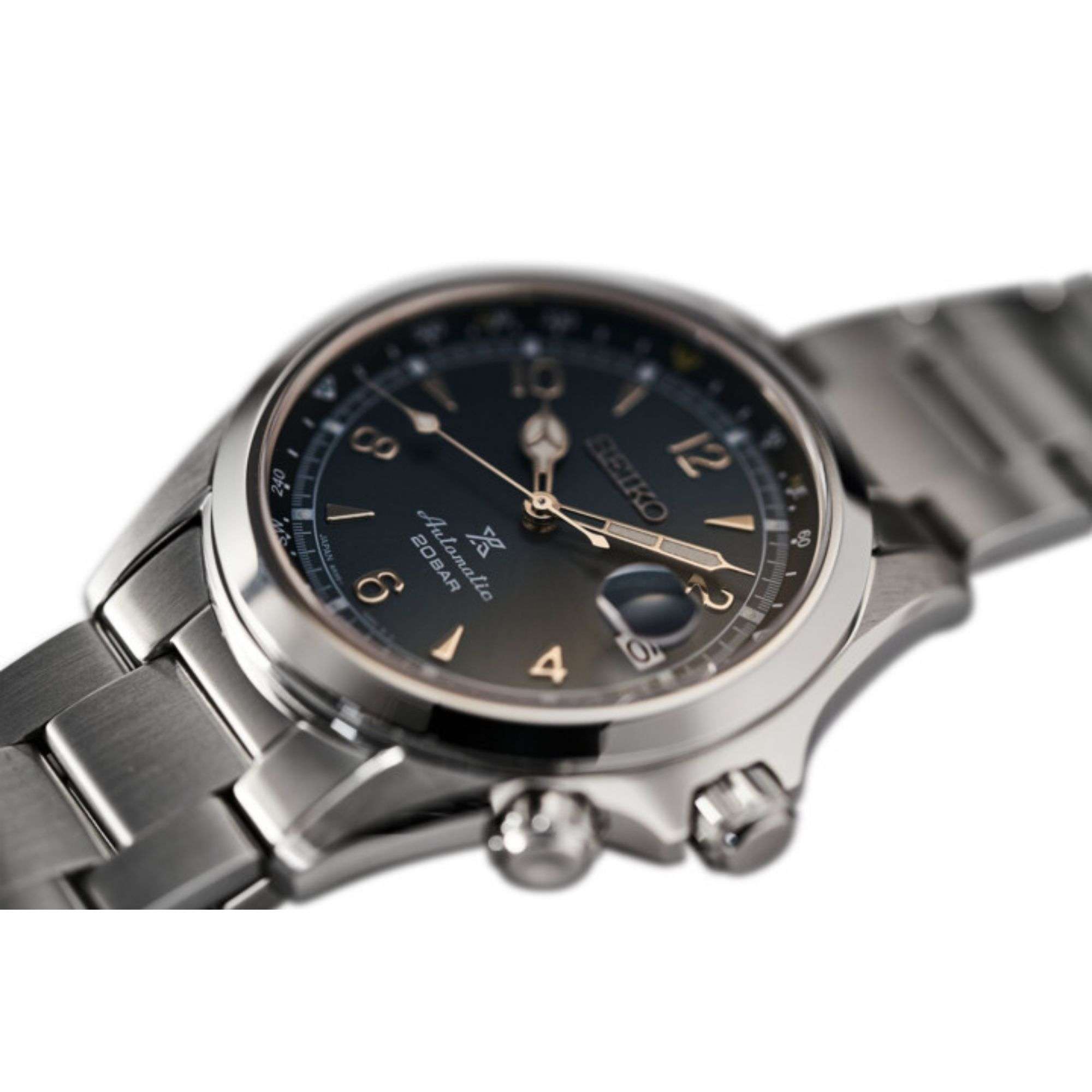 Seiko Prospex Alpinist 2021 European Limited Edition Automatic Grey Dial Stainless Steel Bracelet Men's Watch SPB197J1