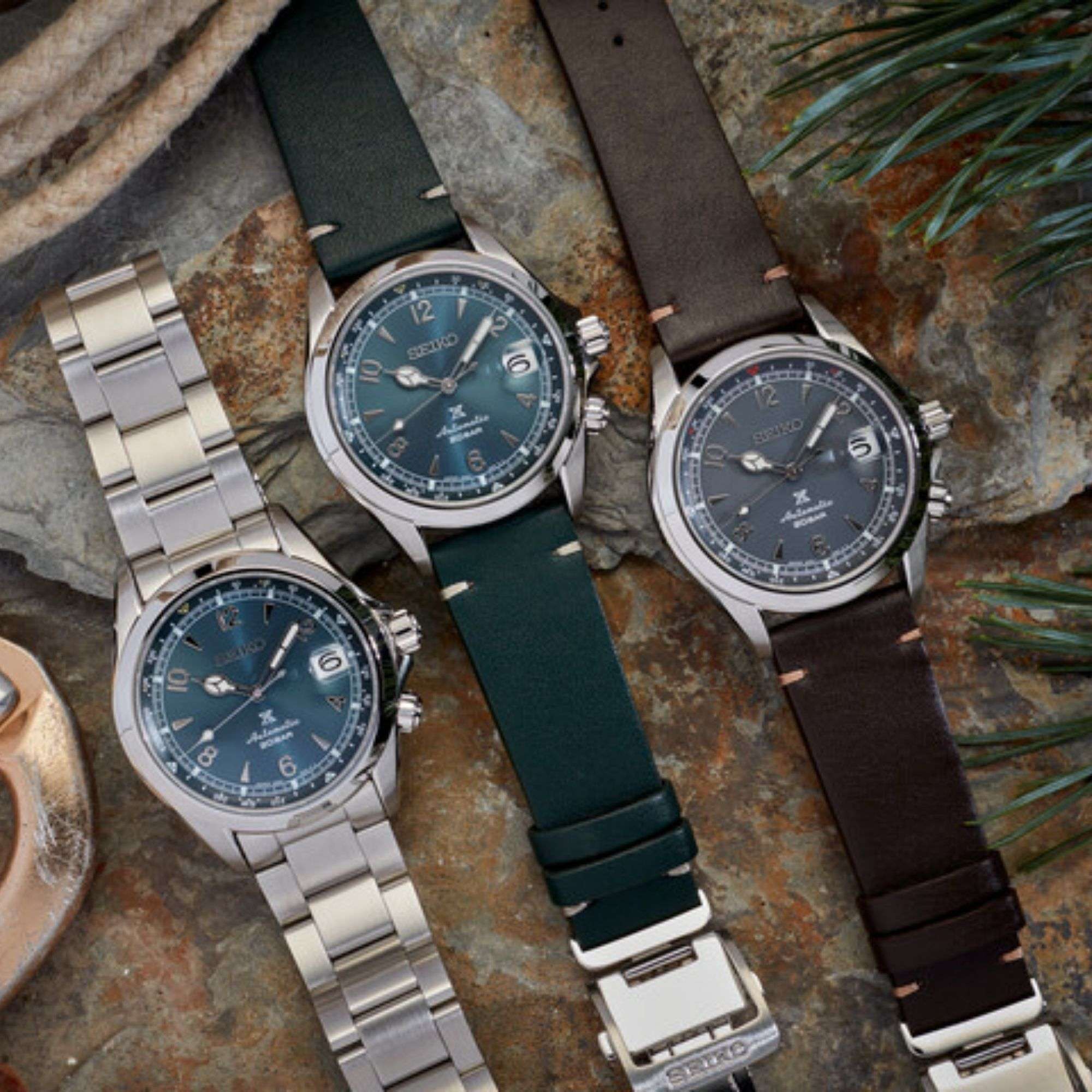 Seiko Prospex Alpinist 2021 European Limited Edition Automatic Grey Dial Stainless Steel Bracelet Men's Watch SPB197J1