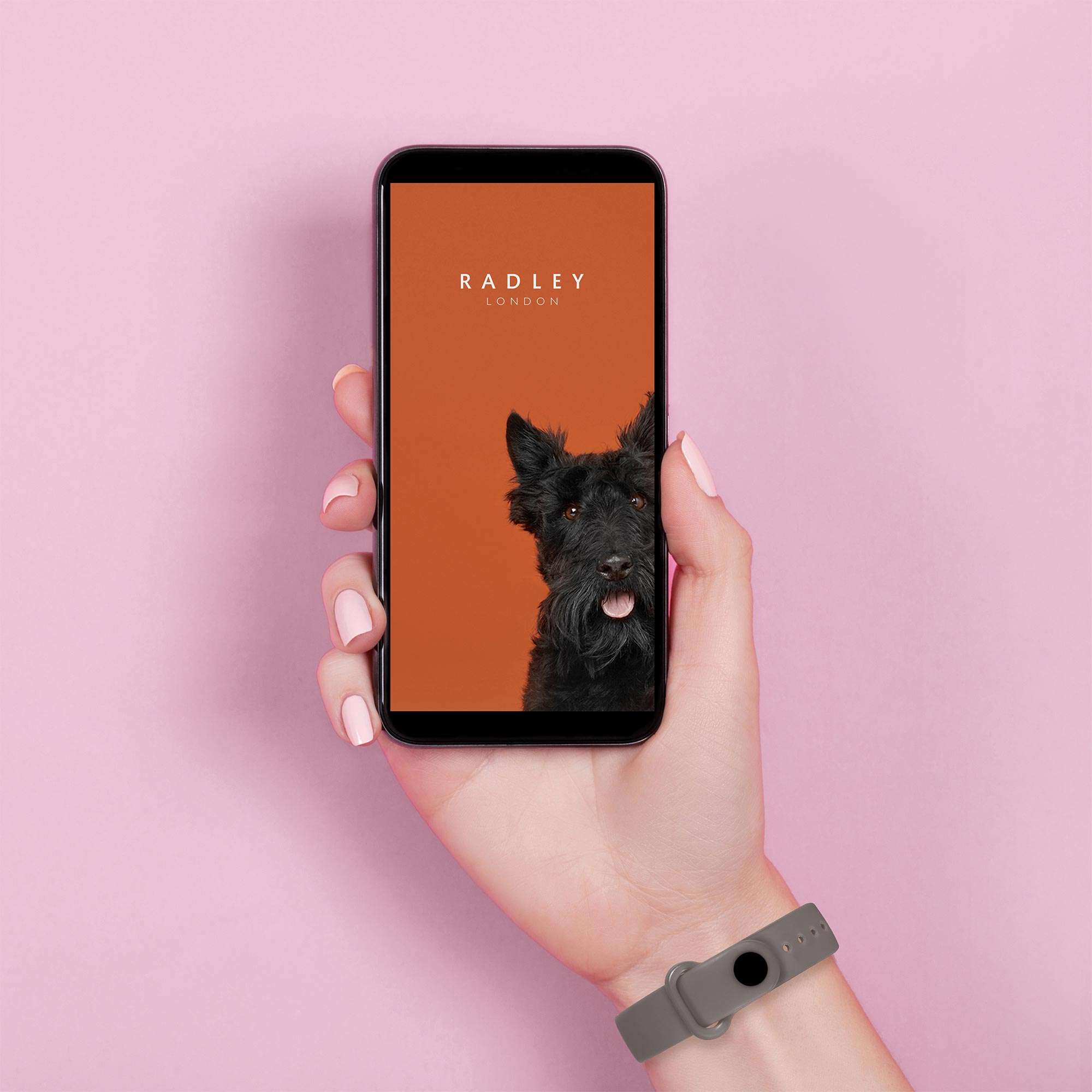 Radley Series 01 Activity Tracker Quartz Digital Dial Grey Rubber Strap Ladies Watch RYS01-2018