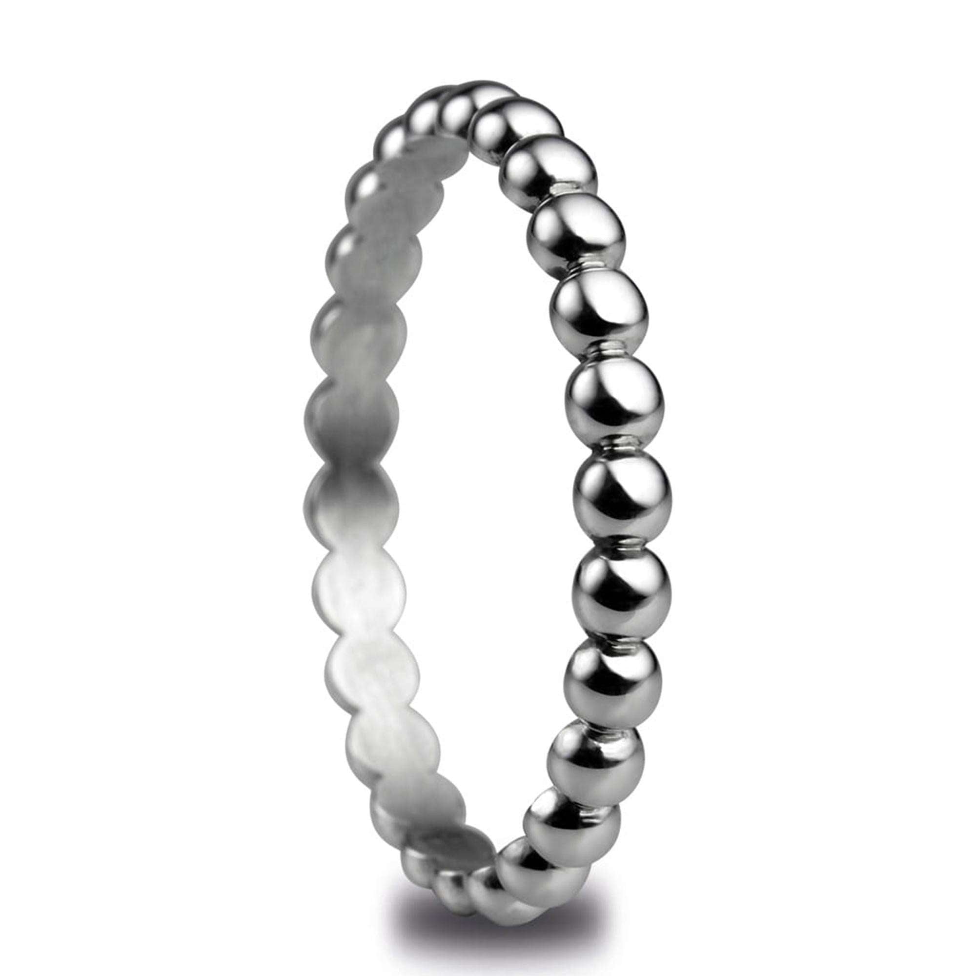 Bering Arctic Symphony Stainless Steel Shiny Silver Ring 552-10-71