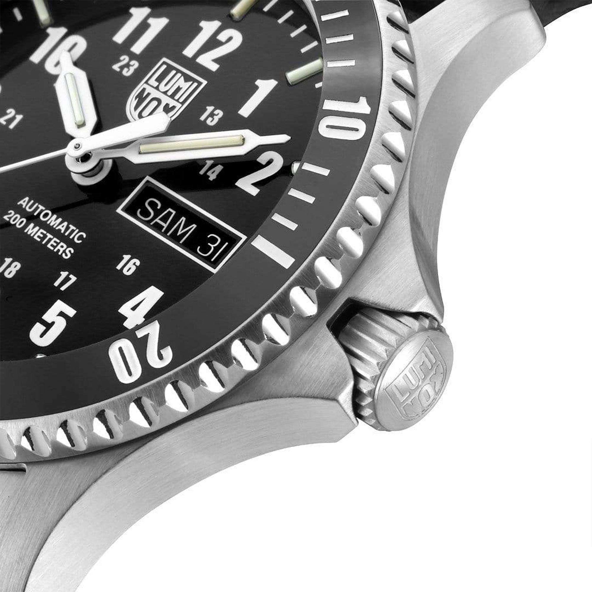 Luminox Sport Timer 0920 Series Automatic Black Dial Leather Strap Men's Watch XS.0921