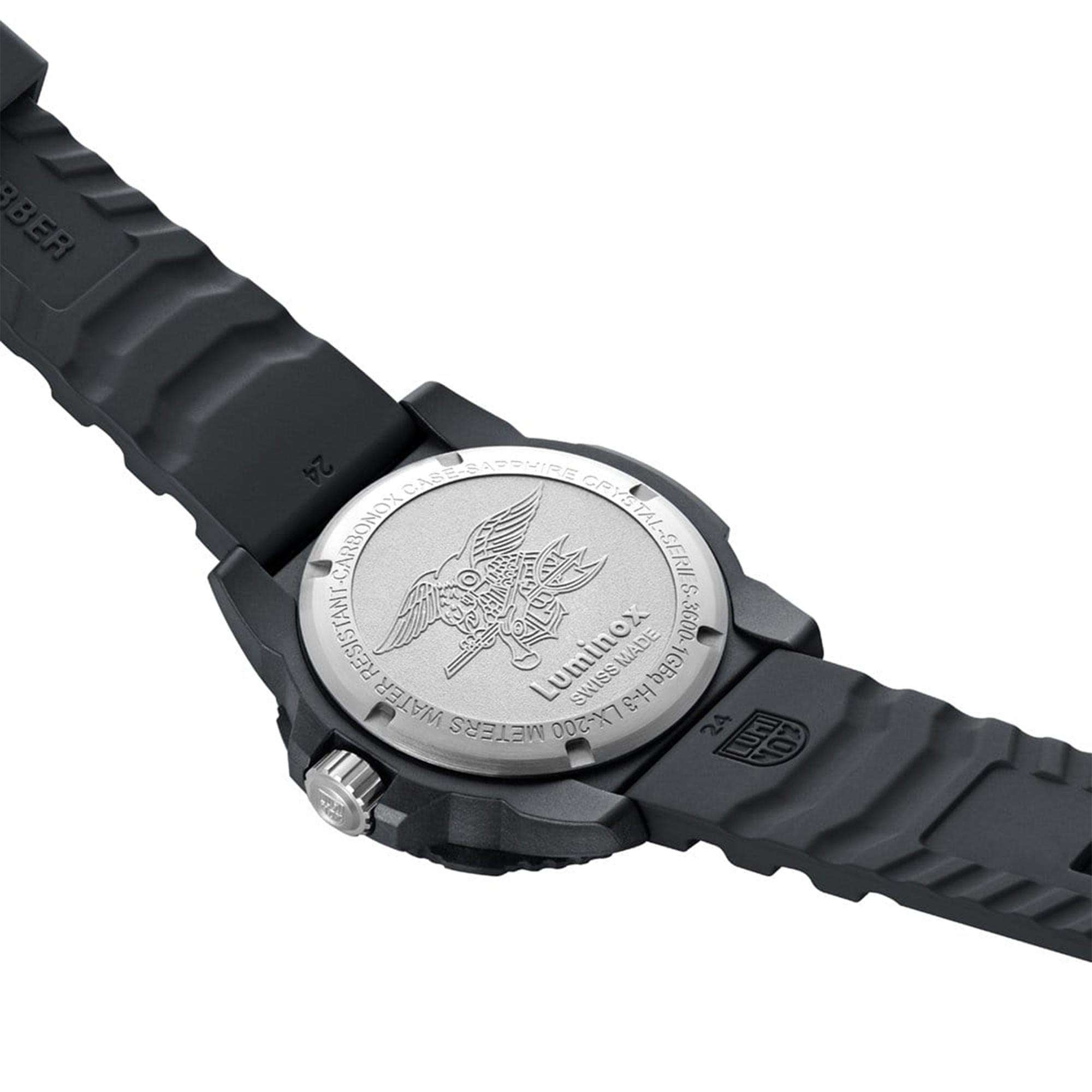 Luminox Navy SEAL 3600 Series Quartz Black Dial Rubber Strap Men's Watch XS.3615