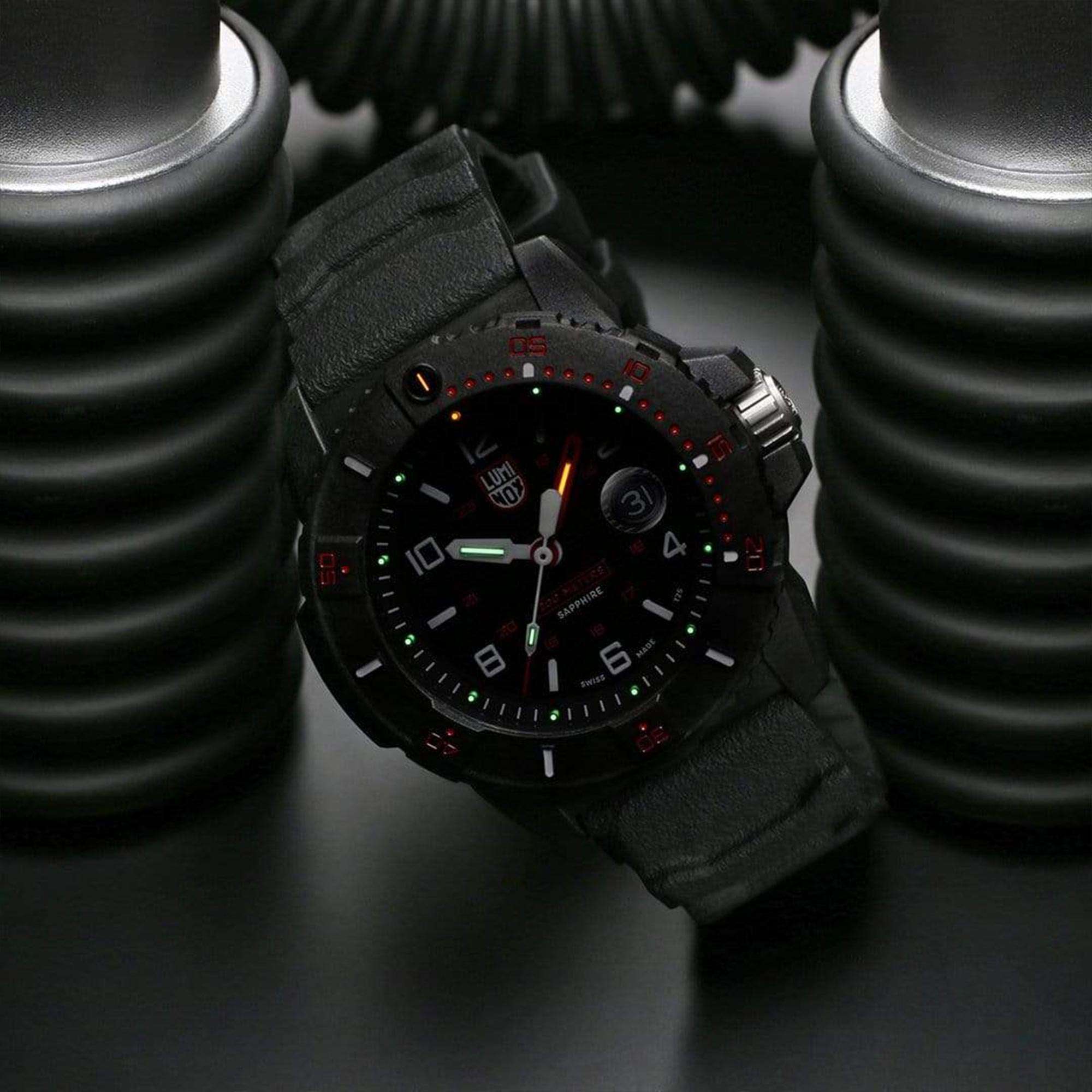 Luminox Navy SEAL 3600 Series Quartz Black Dial Rubber Strap Men's Watch XS.3615
