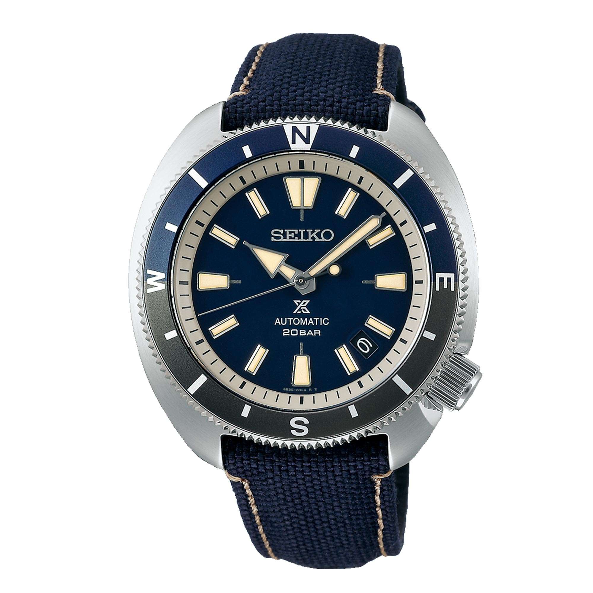 Seiko Prospex Tortoise Automatic Movement Blue Dial Polyester Bracelet Men’s Watch SRPG15K1
