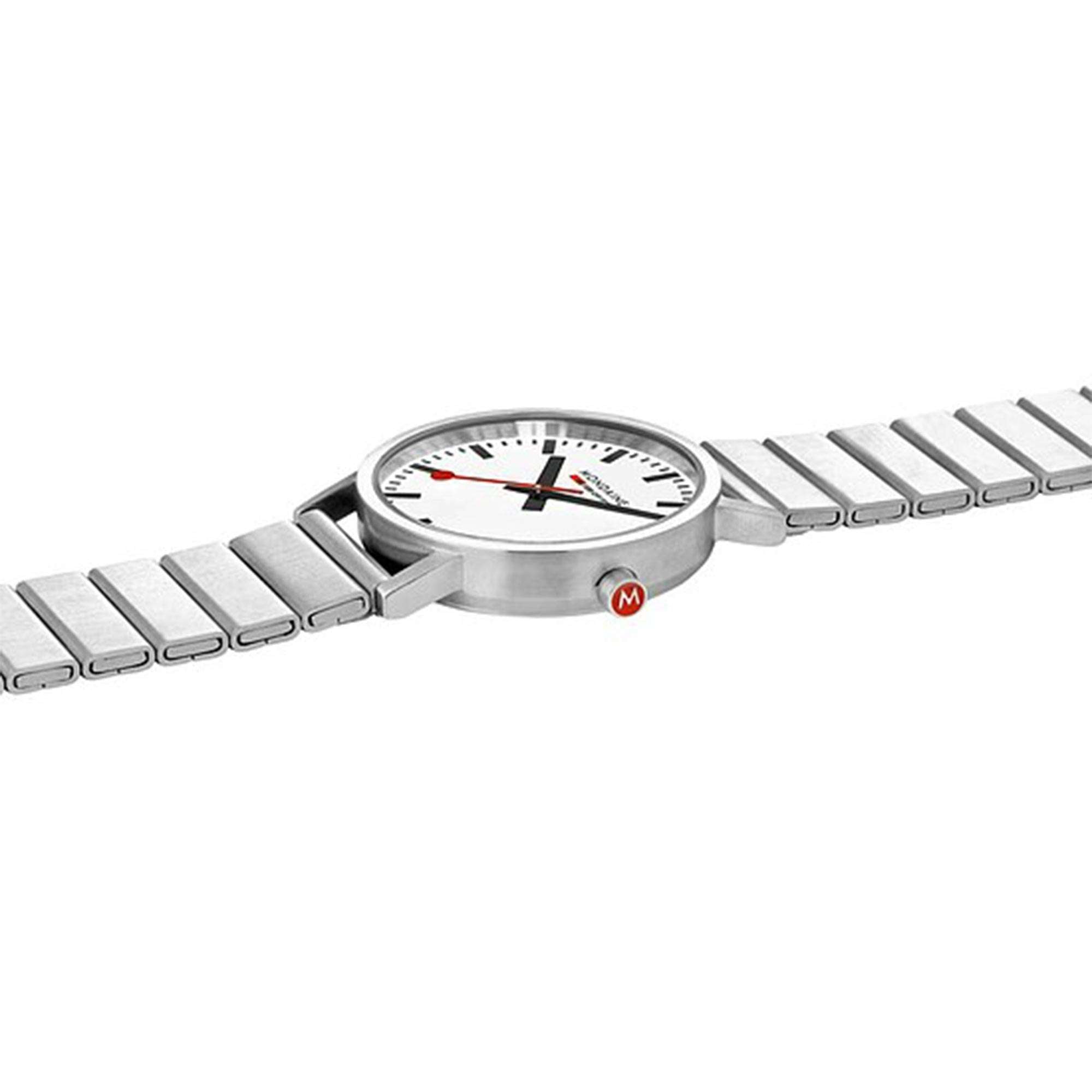 Mondaine Classic Quartz White Dial Stainless Steel Bracelet Ladies Watch A660.30314.16SBJ