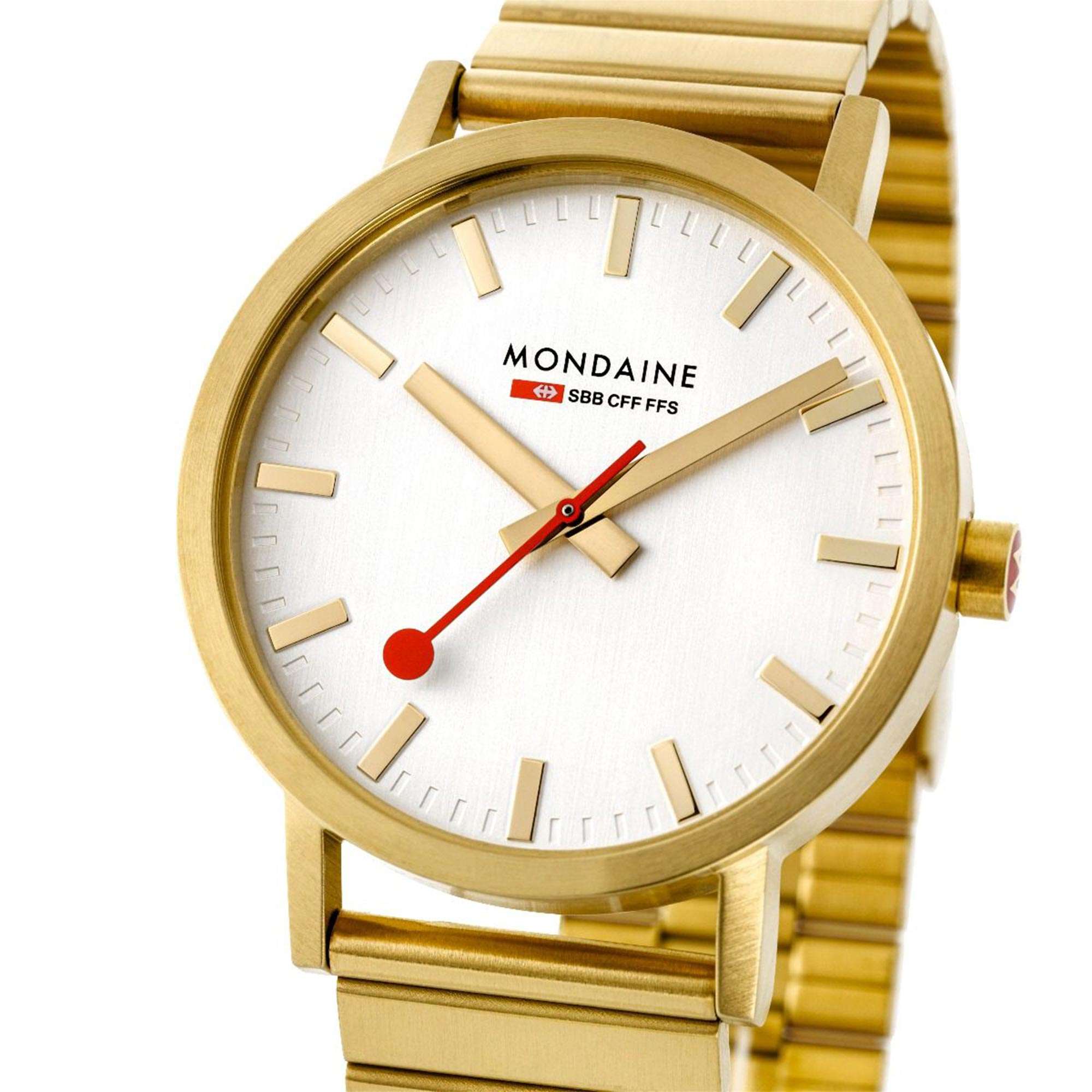 Mondaine Classic Quartz White Dial Stainless Steel Bracelet Ladies Watch A660.30314.16SBM