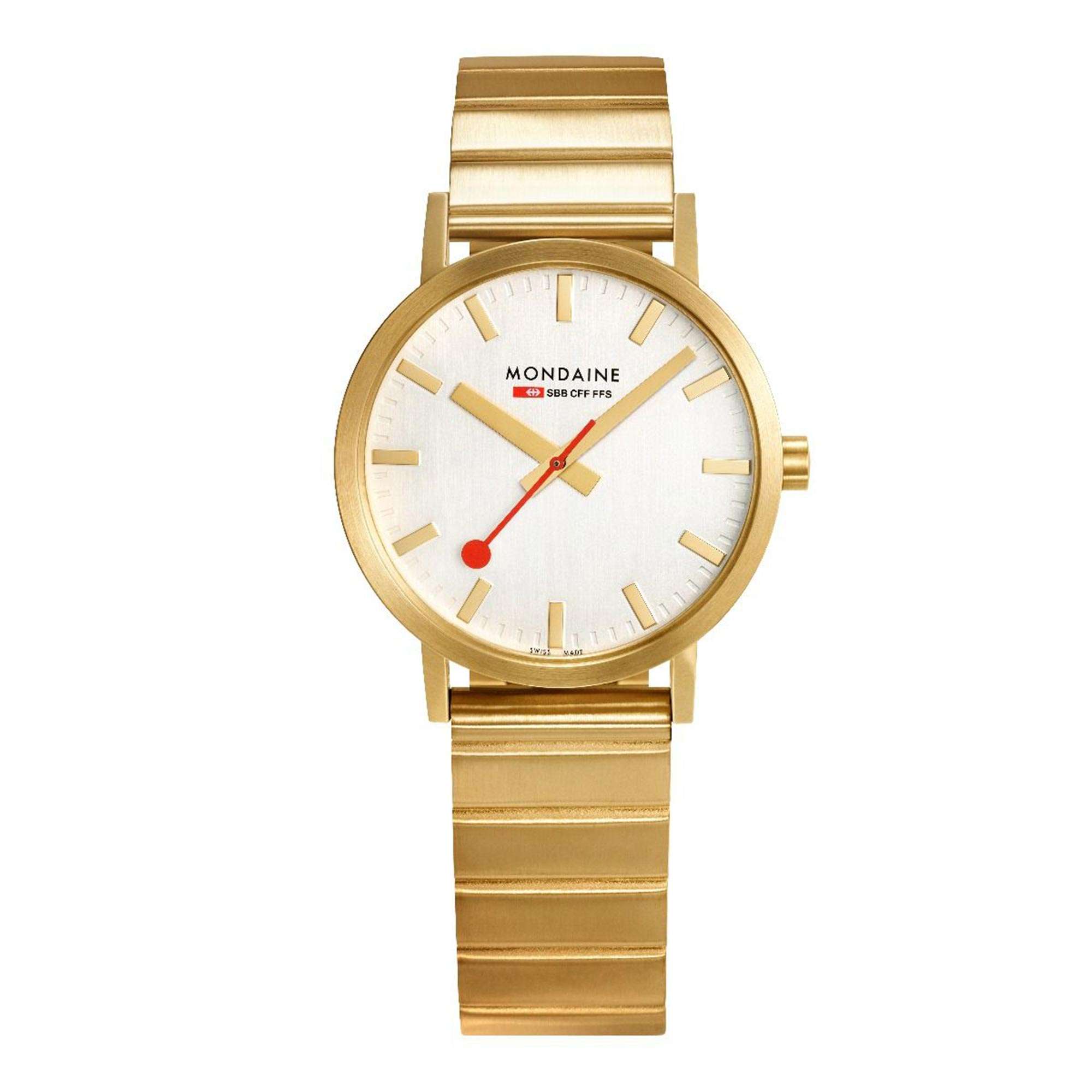Mondaine Classic Quartz White Dial Stainless Steel Bracelet Ladies Watch A660.30314.16SBM