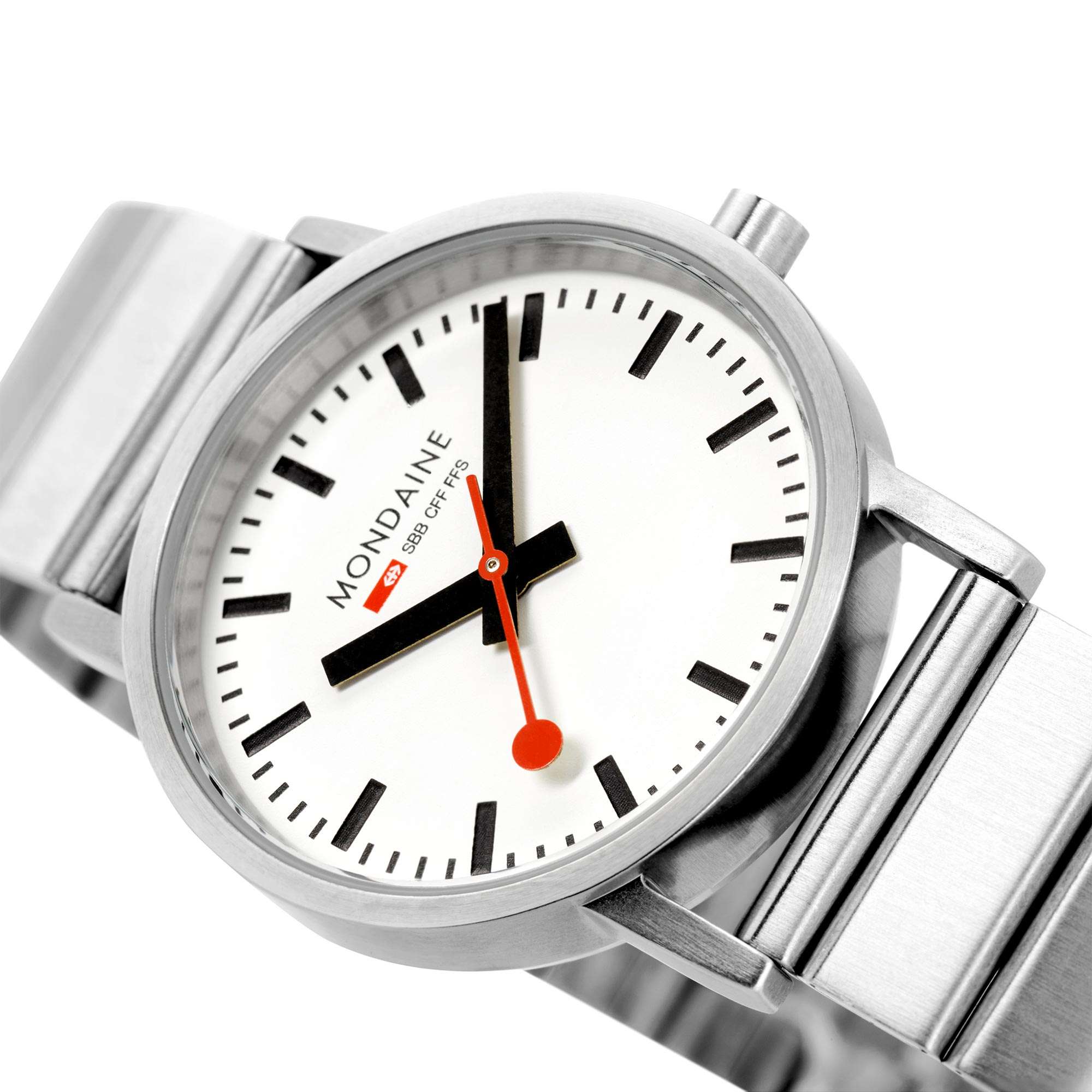 Mondaine Classic Quartz White Dial Stainless Steel Bracelet Men's Watch A660.30360.16SBJ