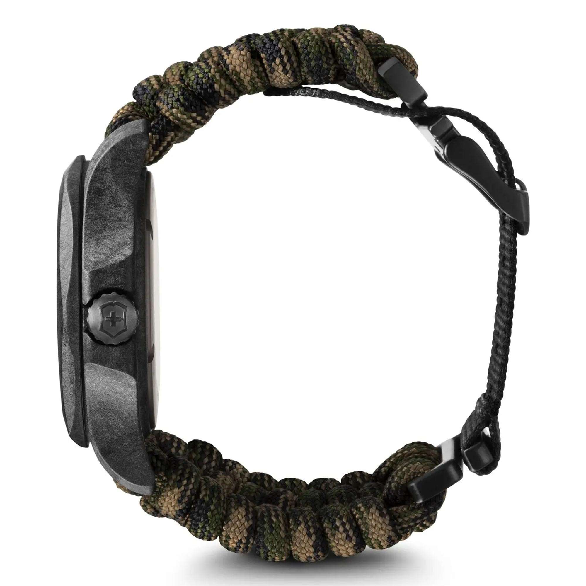Victorinox I.N.O.X. Carbon Limited Edition Quartz Movement Green Dial Textile Bracelet Watch 241927.1
