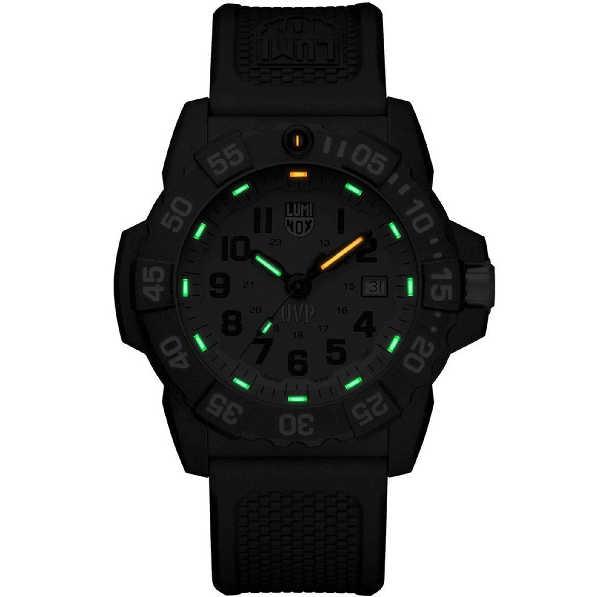 Luminox Scott Cassell Quartz Orange Dial Rubber Strap Men's Watch XS.3509.SC.SET