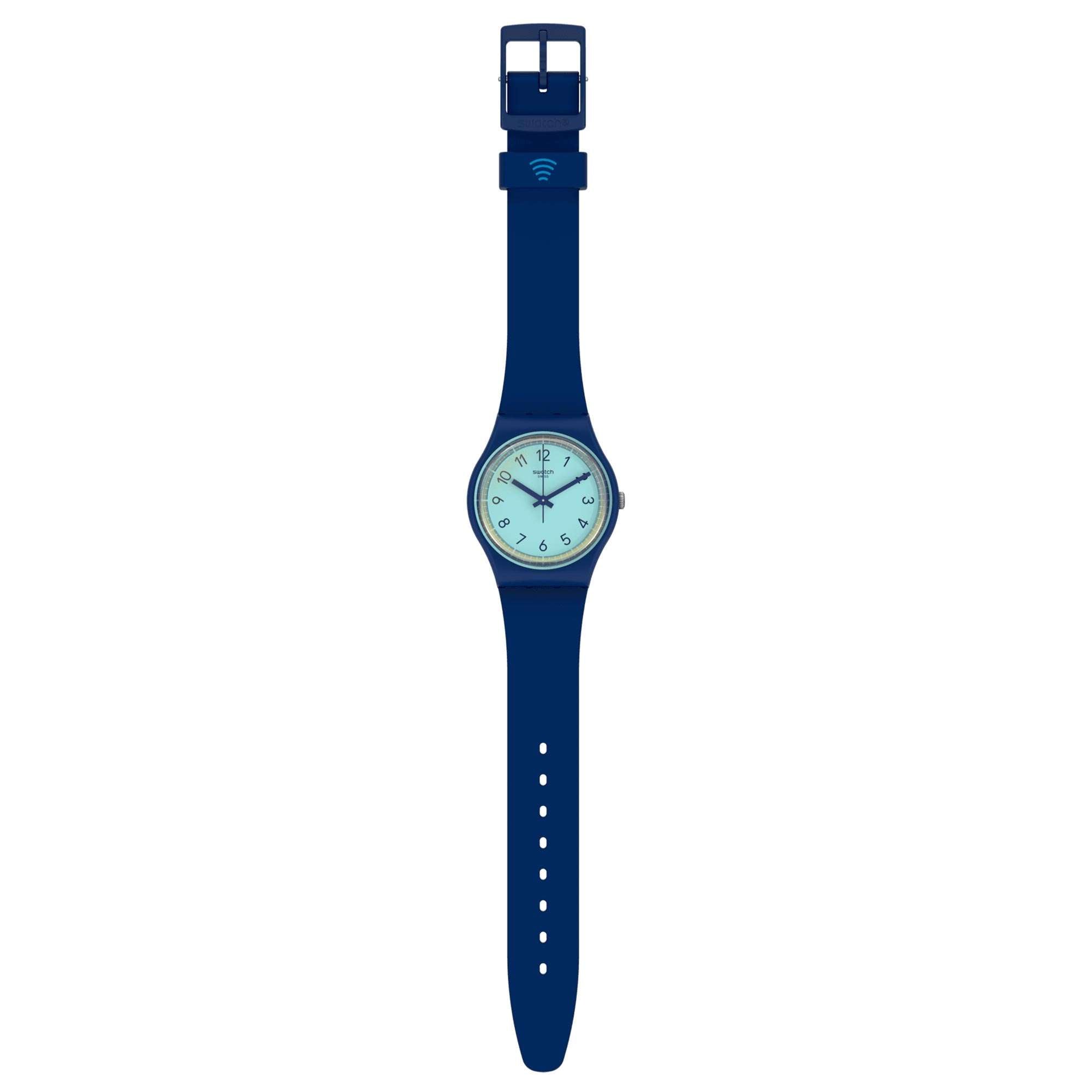 Swatch SwatchPAY! CIELPAY! Quartz Blue Dial Blue Silicone Strap Unisex Watch SVHN102-5300