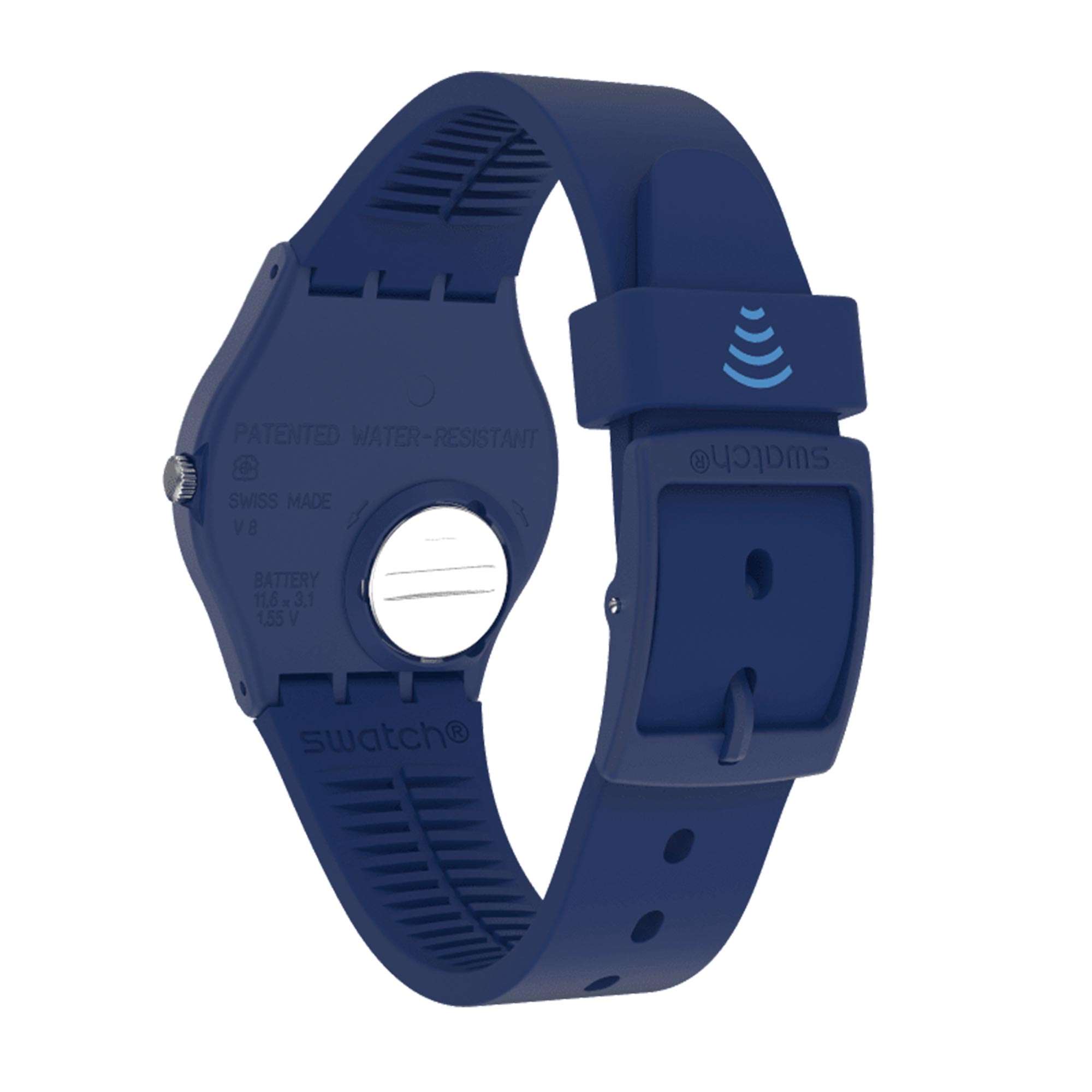 Swatch SwatchPAY! CIELPAY! Quartz Blue Dial Blue Silicone Strap Unisex Watch SVHN102-5300