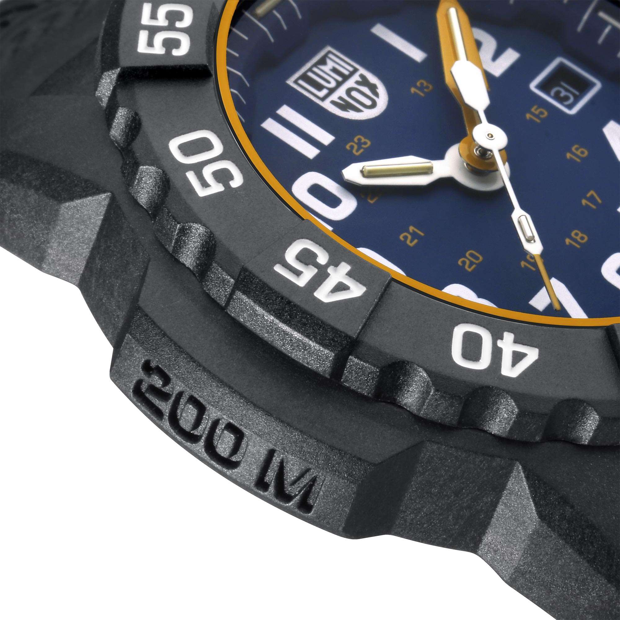 Luminox Navy SEAL 3500 Series Quartz Blue Dial Black Rubber Strap Men's Watch XS.3503.NSF