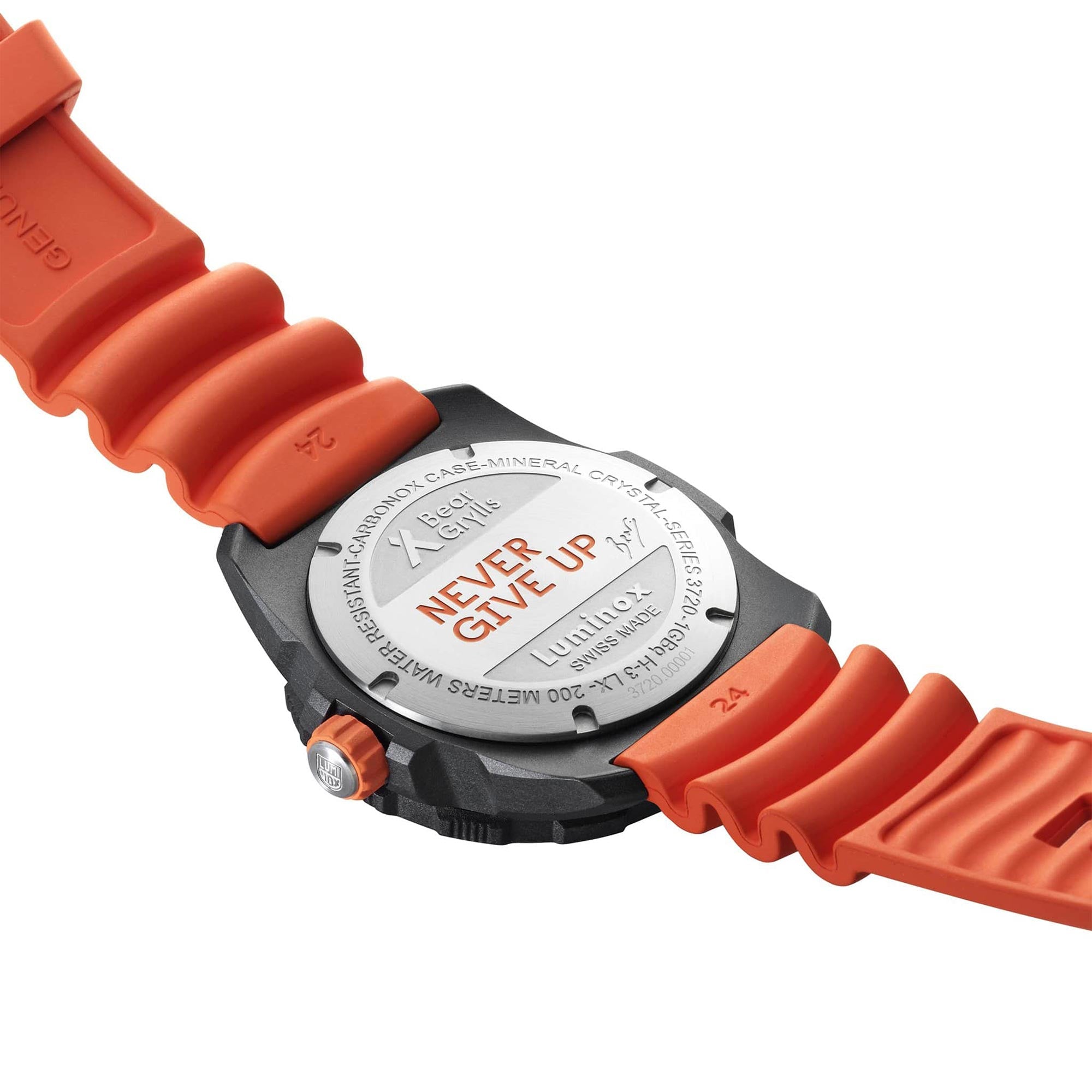 Luminox Bear Grylls Survival Sea 3720 Series Black Dial Rubber Strap Men's Watch XB.3729.NGU