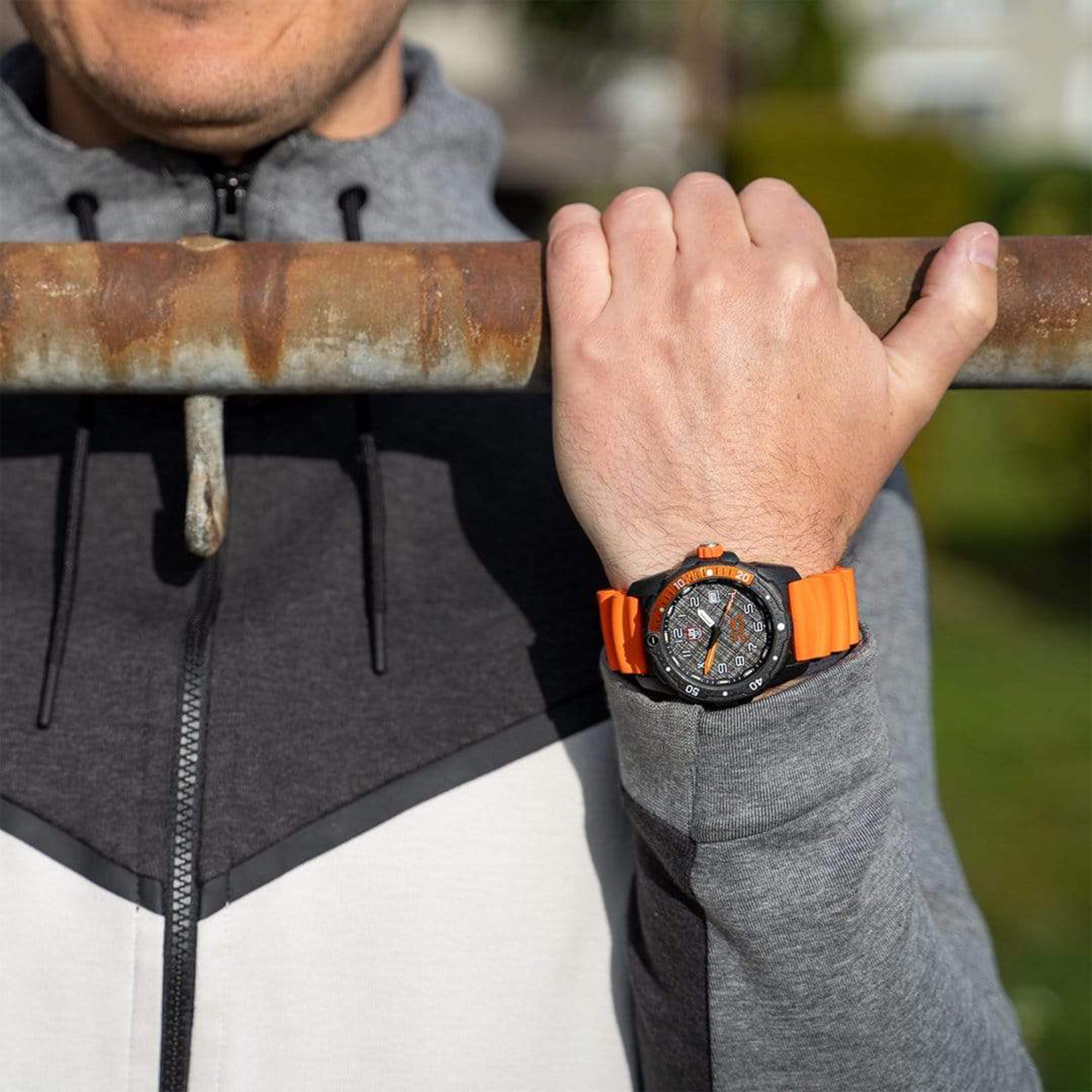 Luminox Bear Grylls Survival Sea 3720 Series Black Dial Rubber Strap Men's Watch XB.3729.NGU