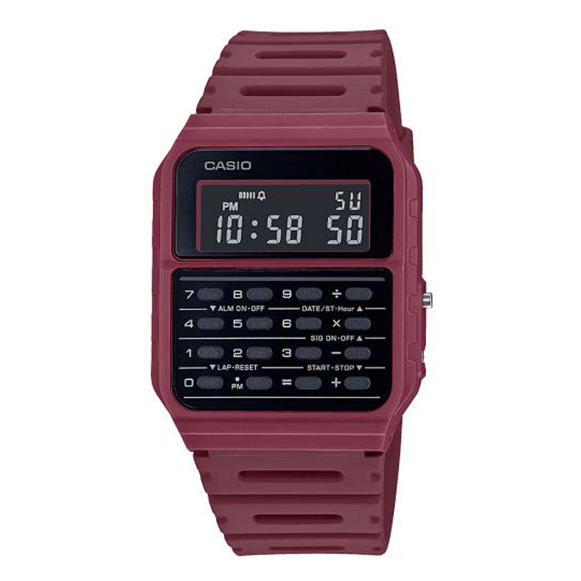 Casio Vintage Quartz Black Dial Resin Strap Calculator Watch CA-53WF-4BEF