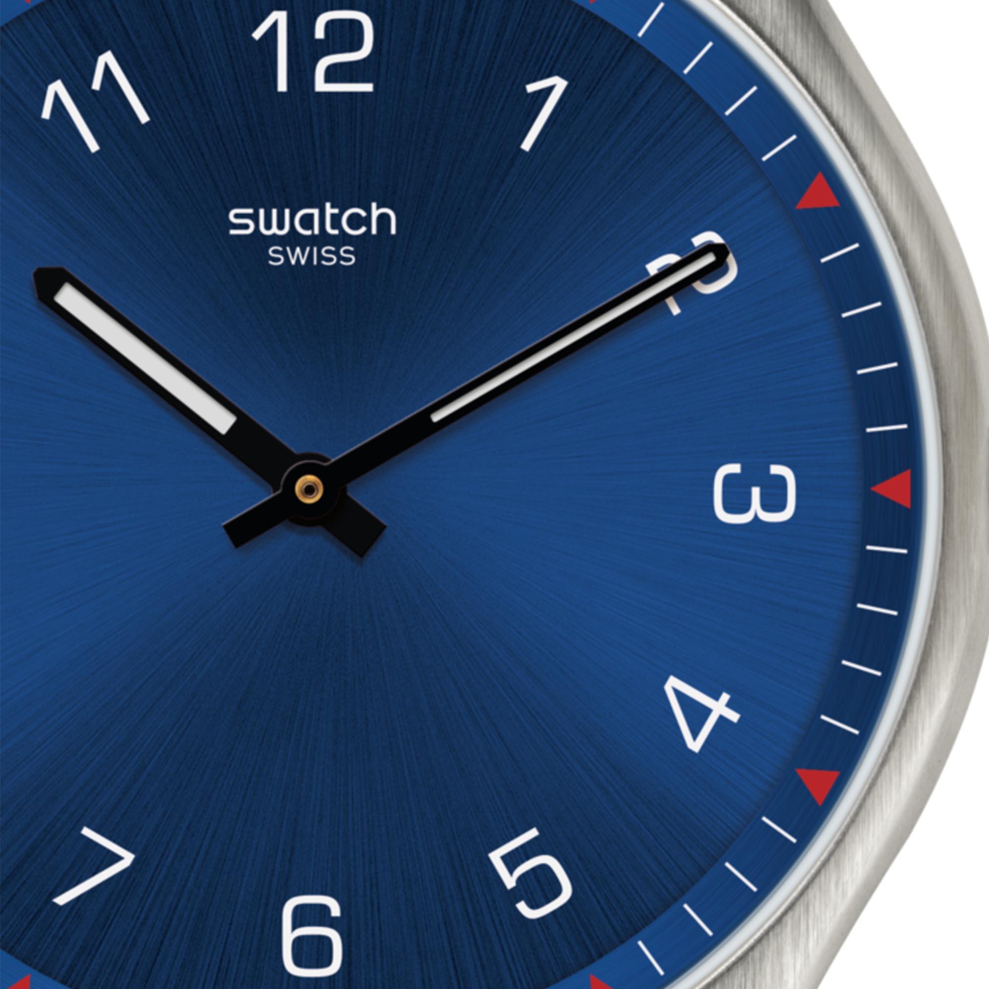 Swatch Skin Irony Quartz Blue Dial Blue Strap Unisex Watch SS07S102