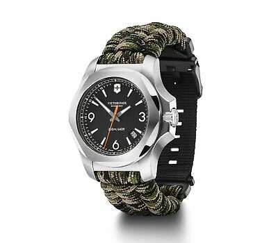 Victorinox I.N.O.X Autumn Paracord Silver Stainless Steel Quartz Men's Watch 241894