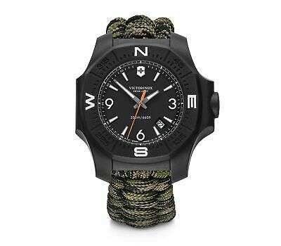 Victorinox I.N.O.X Autumn Paracord Silver Stainless Steel Quartz Men's Watch 241894