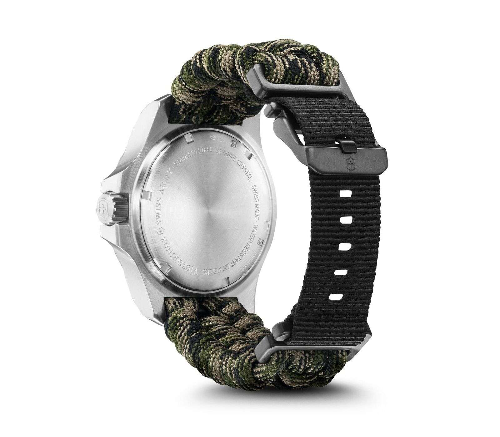 Victorinox I.N.O.X Autumn Paracord Silver Stainless Steel Quartz Men's Watch 241894