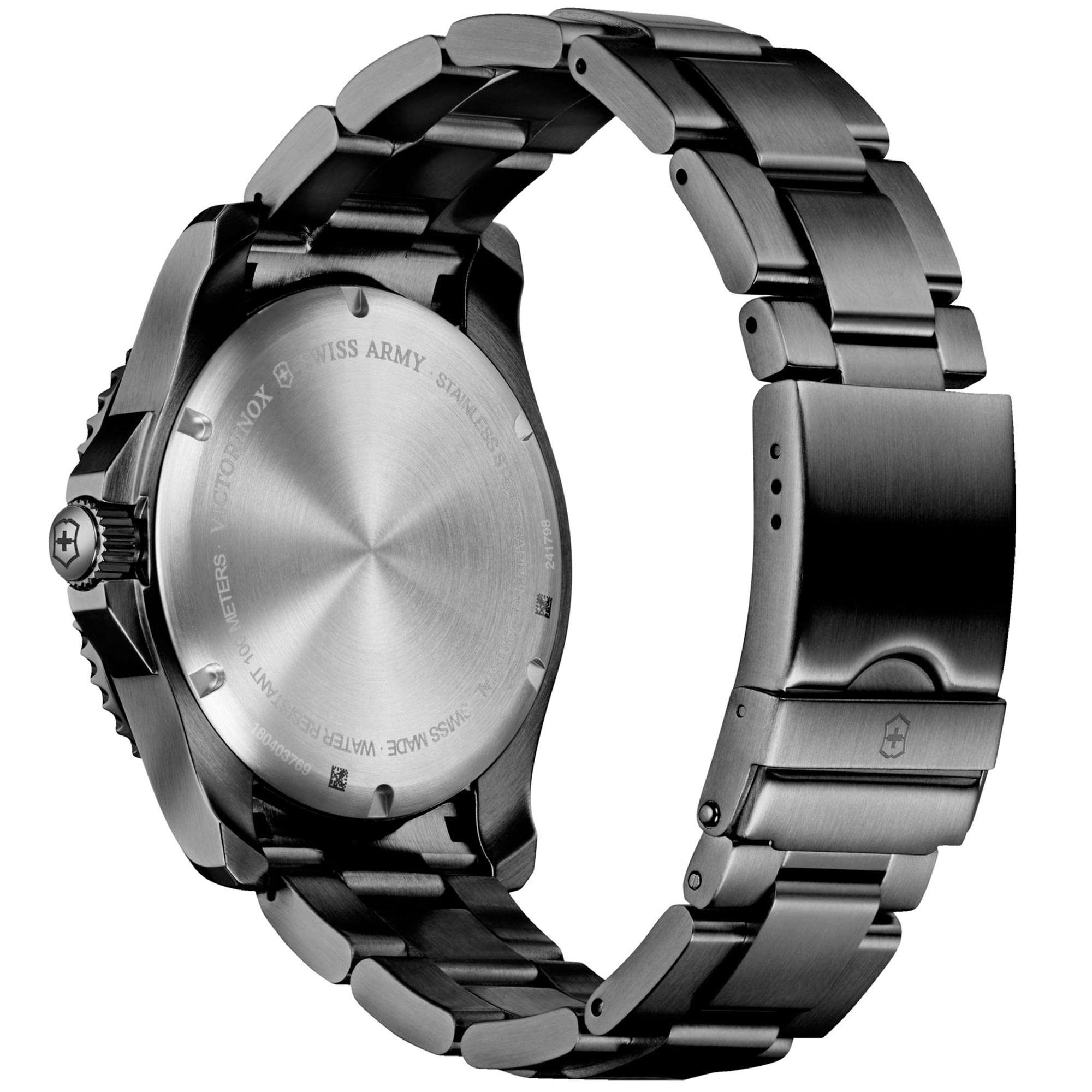 Victorinox Swiss Army Maverick Black Edition Quartz Black Dial Black Stainless Steel Bracelet Men's Watch 241798