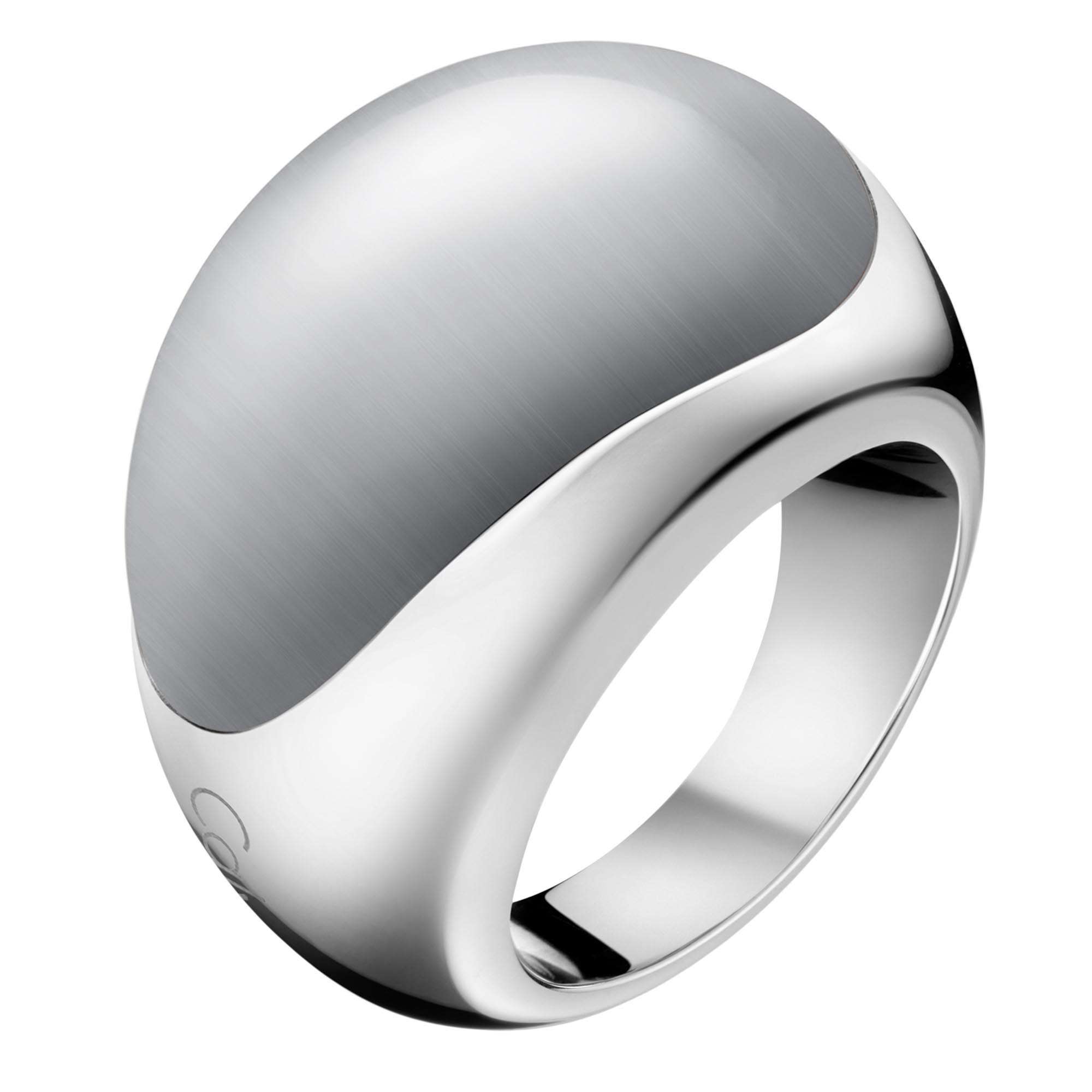 Calvin Klein Ellipse Stainless Steel Ring Ladies Jewellery Medium KJ3QWR020107