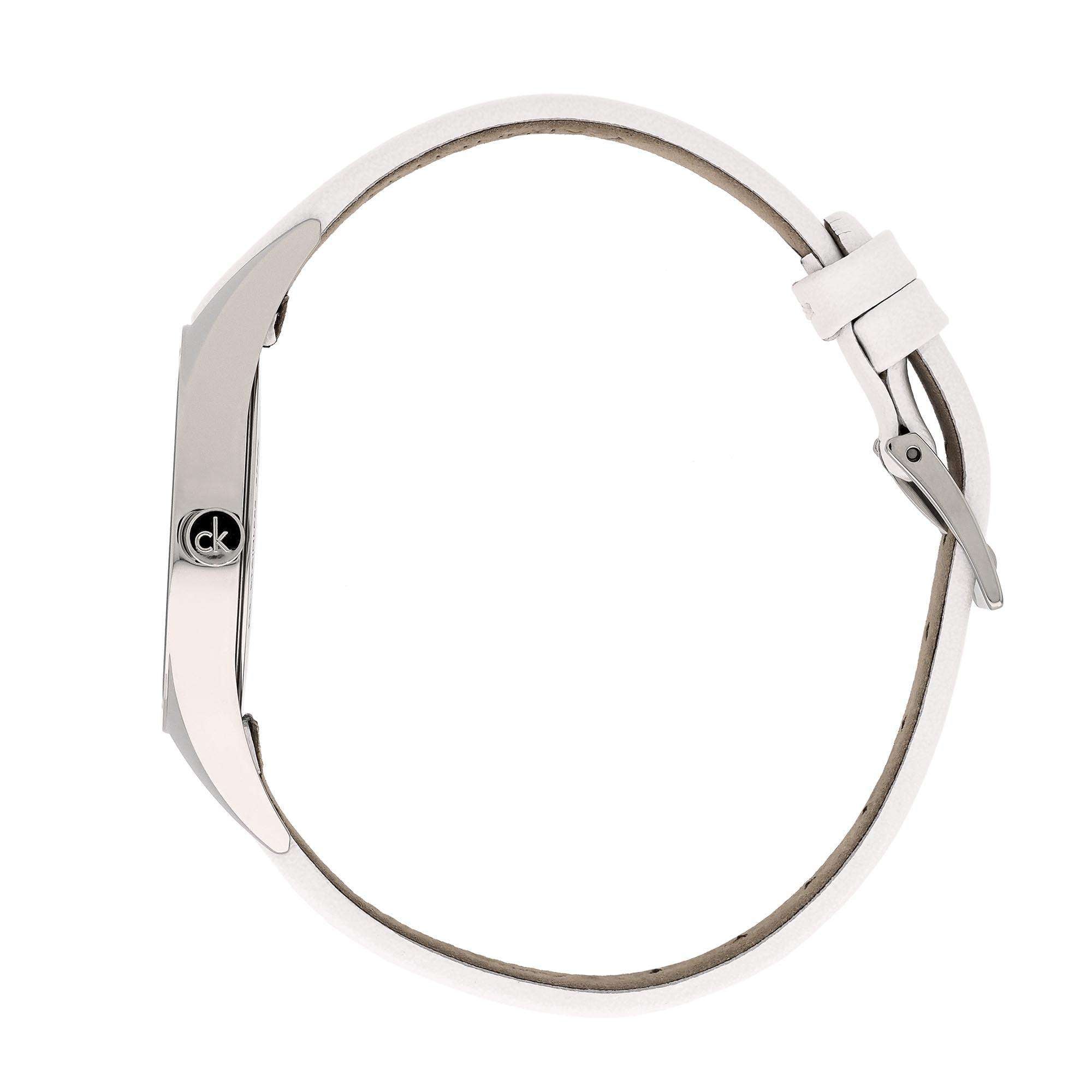 Calvin Klein Wavy Quartz Silver Dial Stainless Steel Bracelet Ladies Watch K8P231L6
