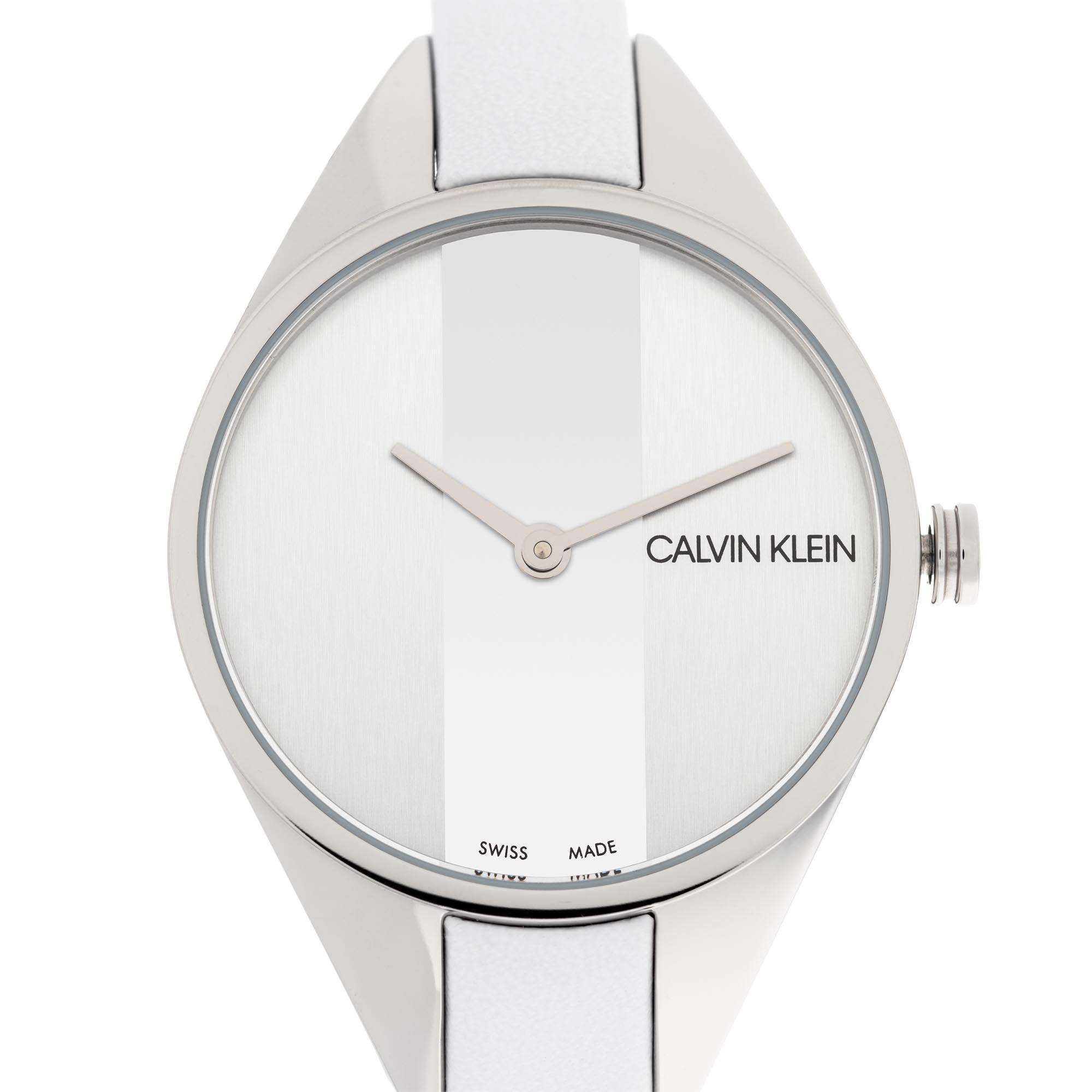 Calvin Klein Wavy Quartz Silver Dial Stainless Steel Bracelet Ladies Watch K8P231L6