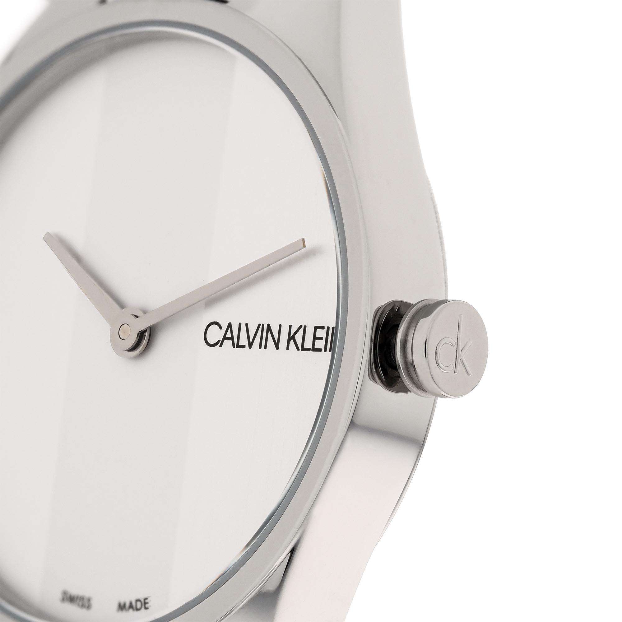 Calvin Klein Wavy Quartz Silver Dial Stainless Steel Bracelet Ladies Watch K8P231L6